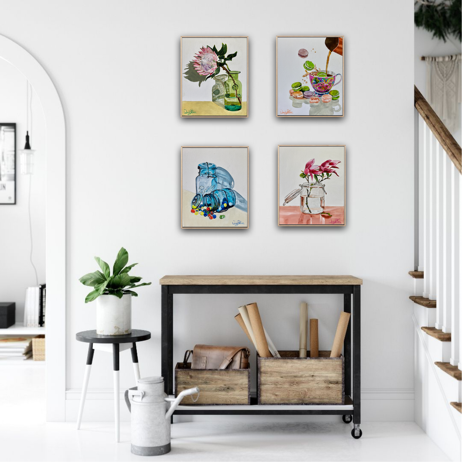 Glass Vessels Insitu3 Wendy Peters