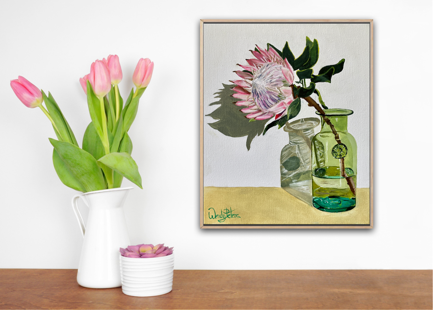 The Lonely Protea Singleinsitu Wendy Peters