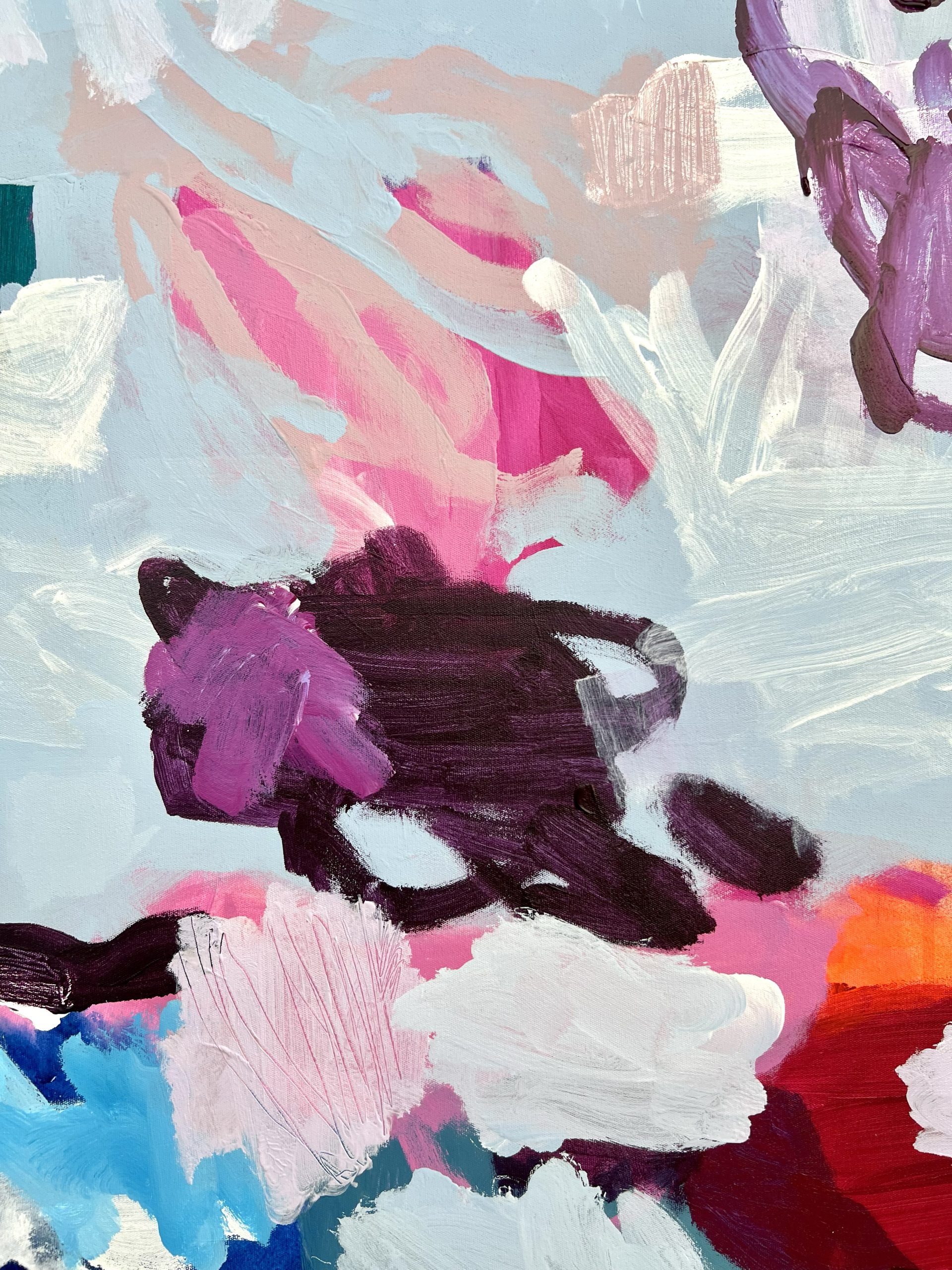 Just Over The Edge Rebecca Koerting Australian Abstract Artist Detail 2