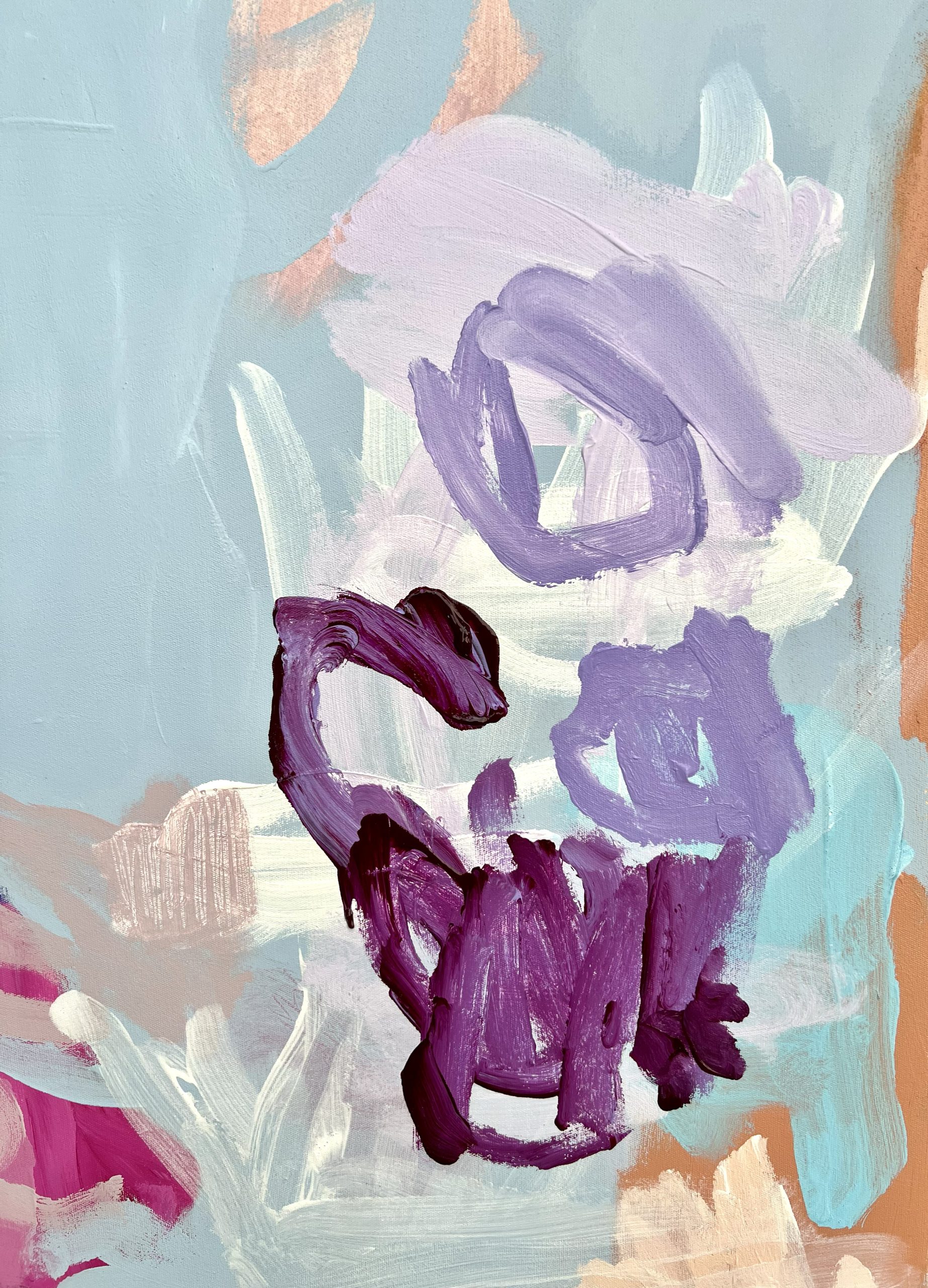 Just Over The Edge Rebecca Koerting Australian Abstract Artist Detail 6