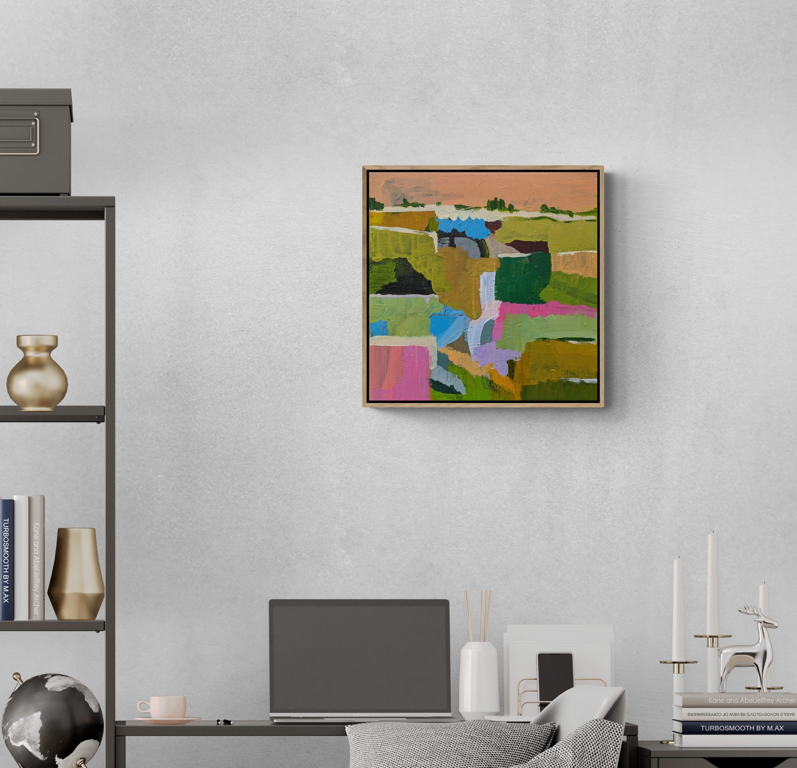 Home Office With Desk And Shelving (3)