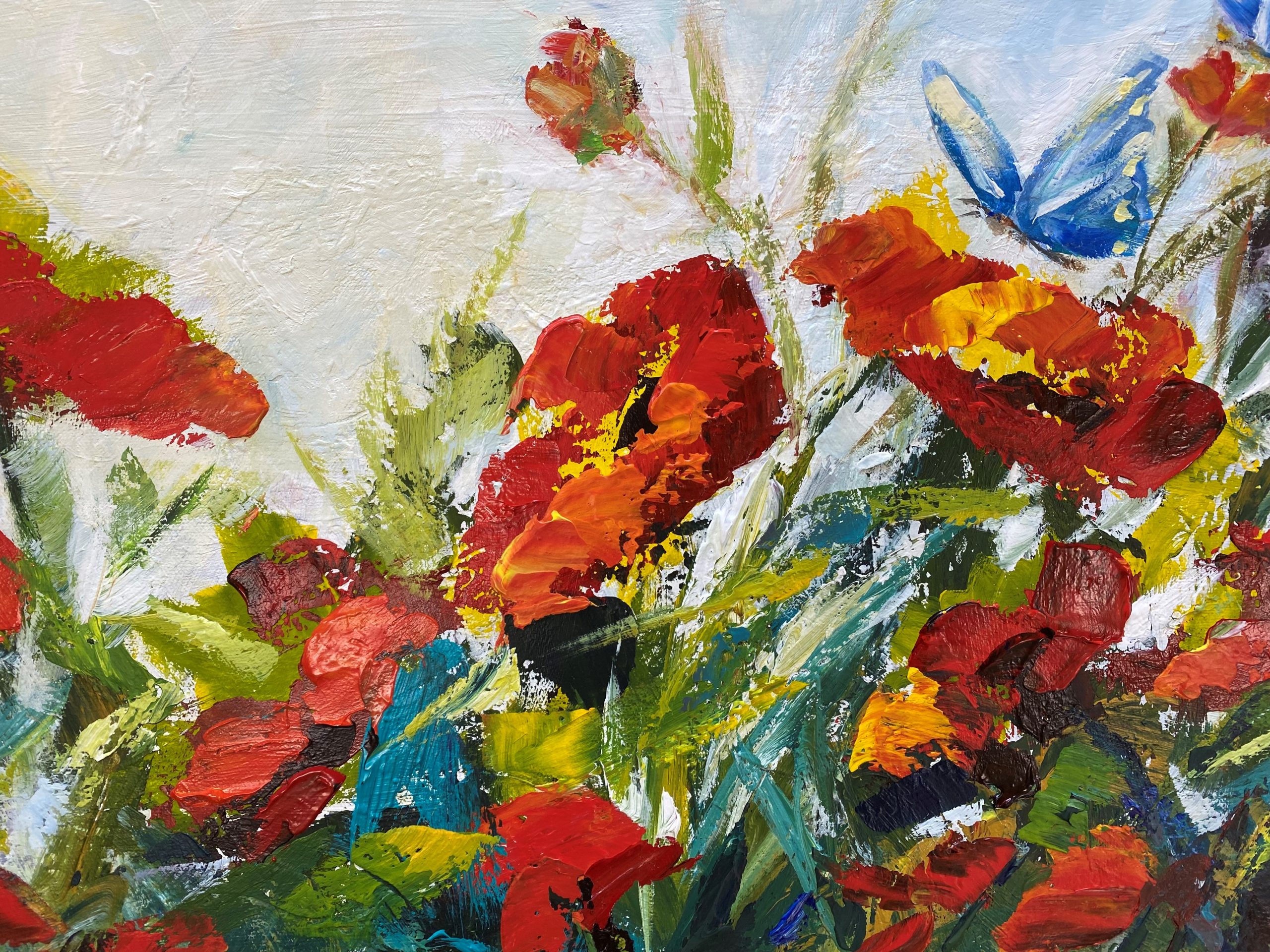 Poppies And Butterflies 2