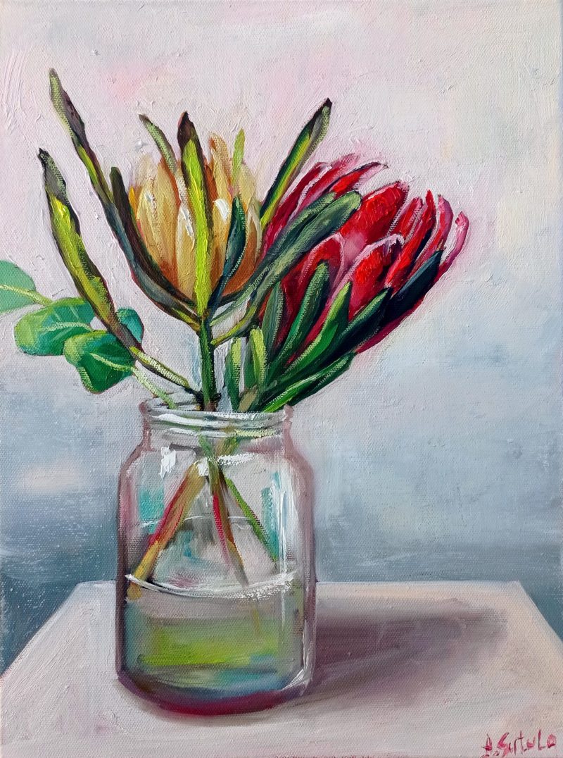 Still life with Proteas