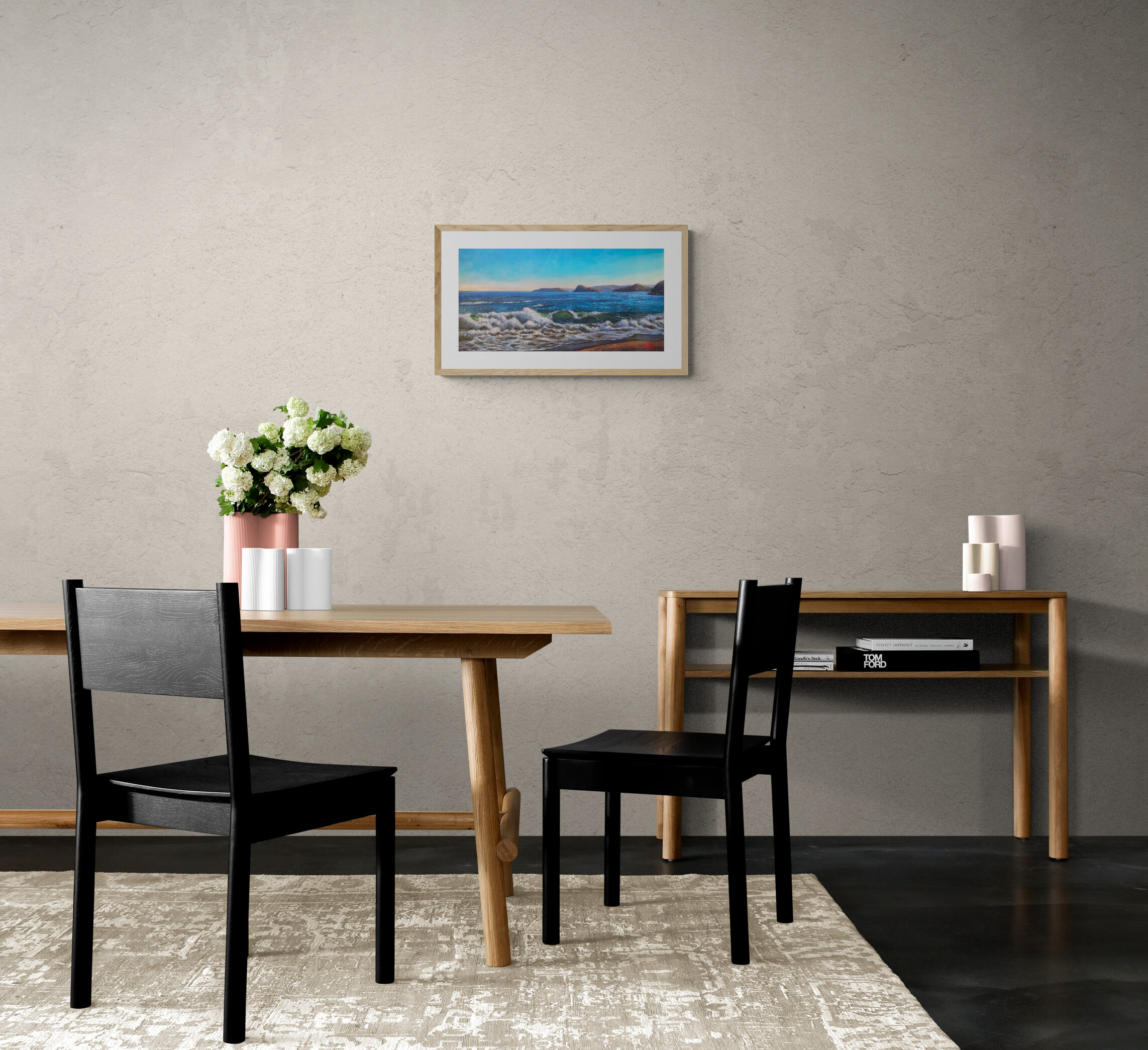 Dining Area With Wooden Furniture