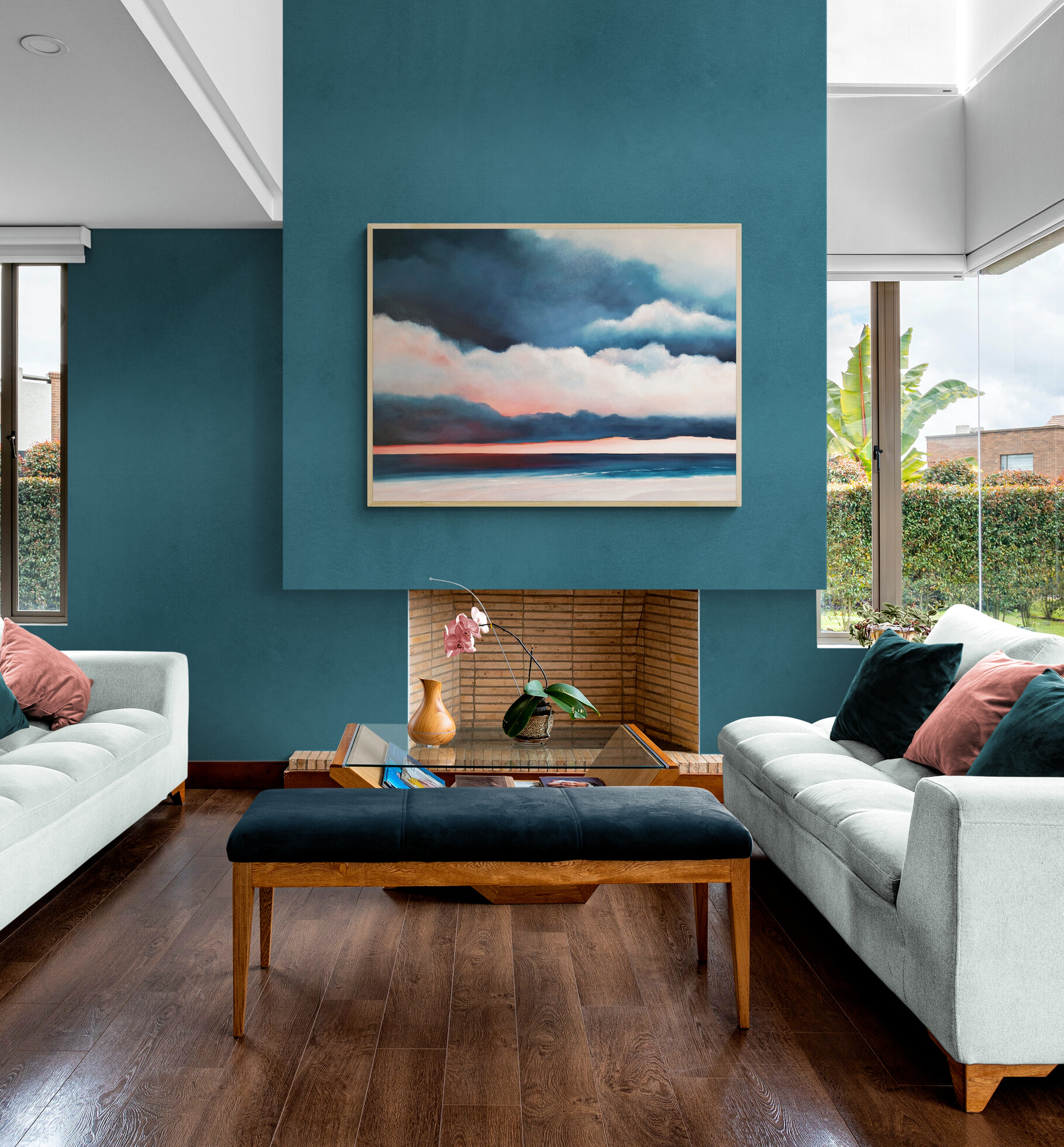 Sunset Paints The Sky With Peaches Lucinda Leveille Art 6