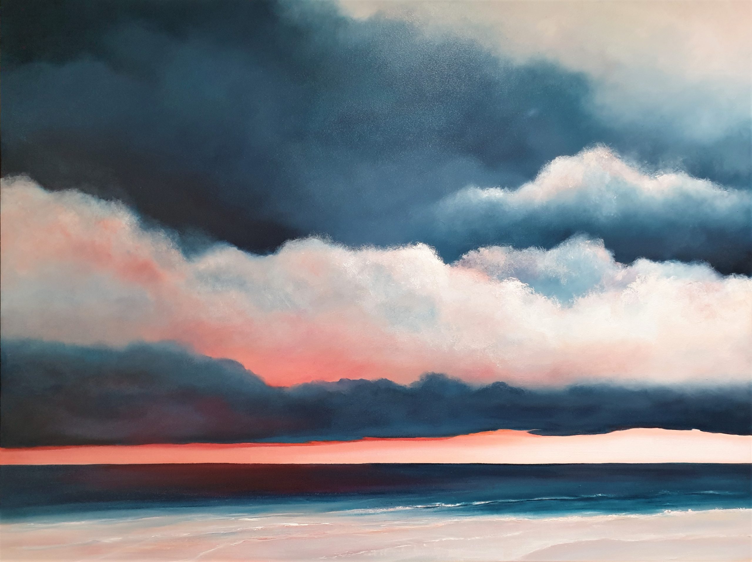 Sunset Paints The Sky With Peaches Lucinda Leveille Art
