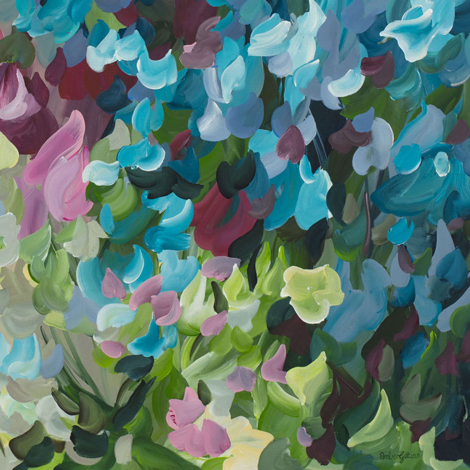 Flowering Garden By Amber Gittins Signature