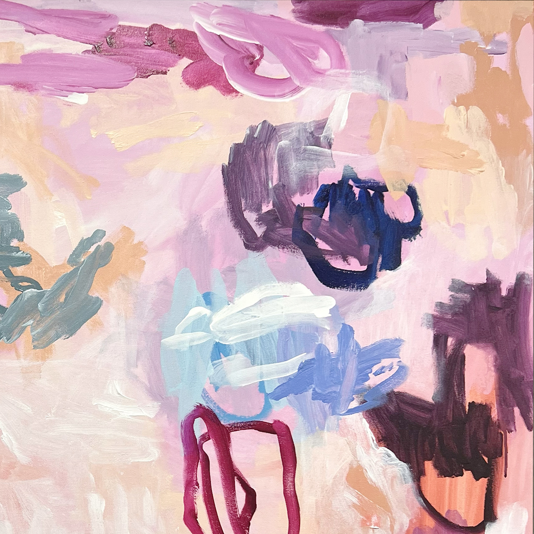 Pink Coral Rebecca Koerting Australian Contemporary Abstract