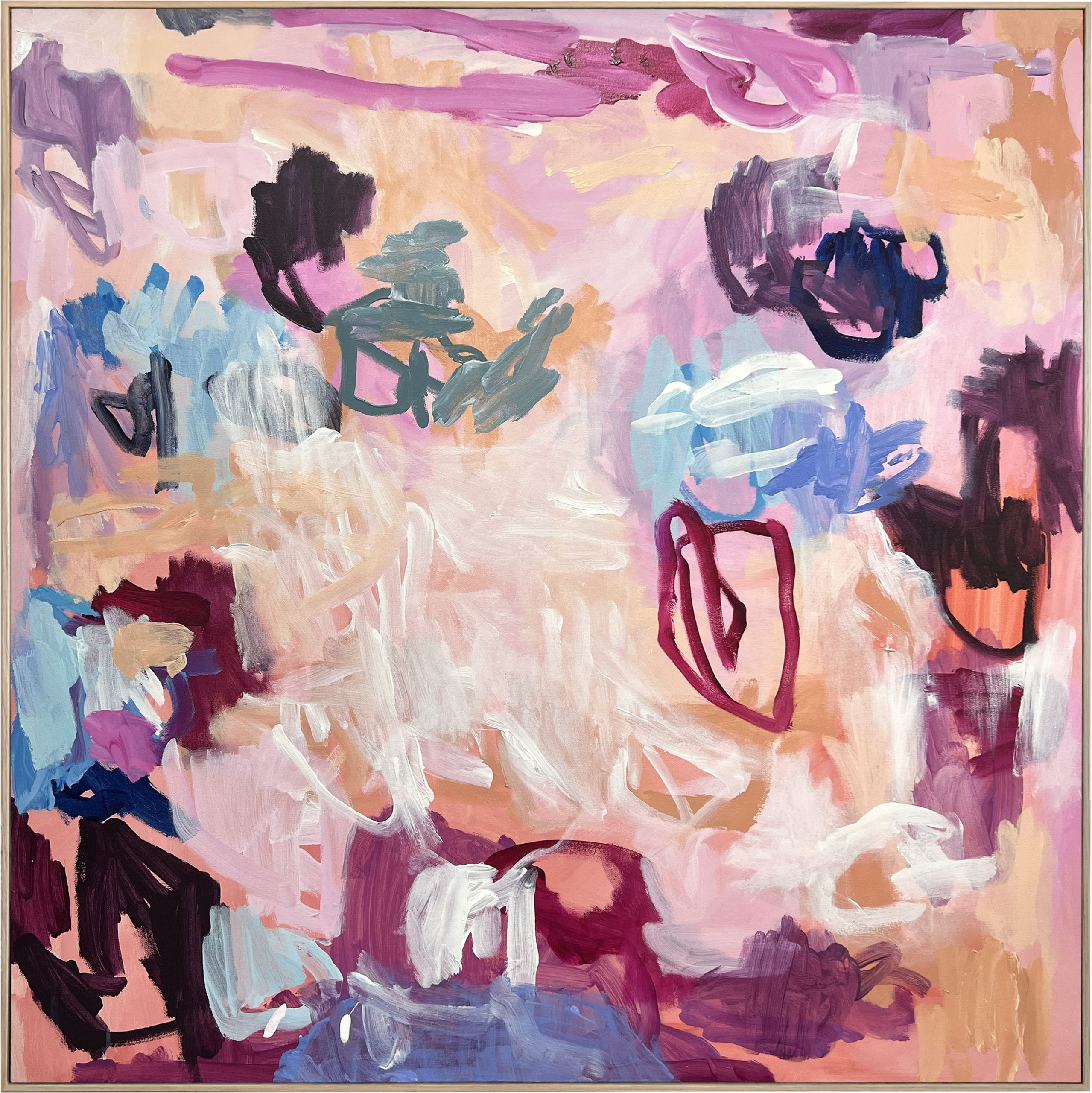 A Day In The Sand Rebecca Koerting Modern Abstract Frame Mockupar