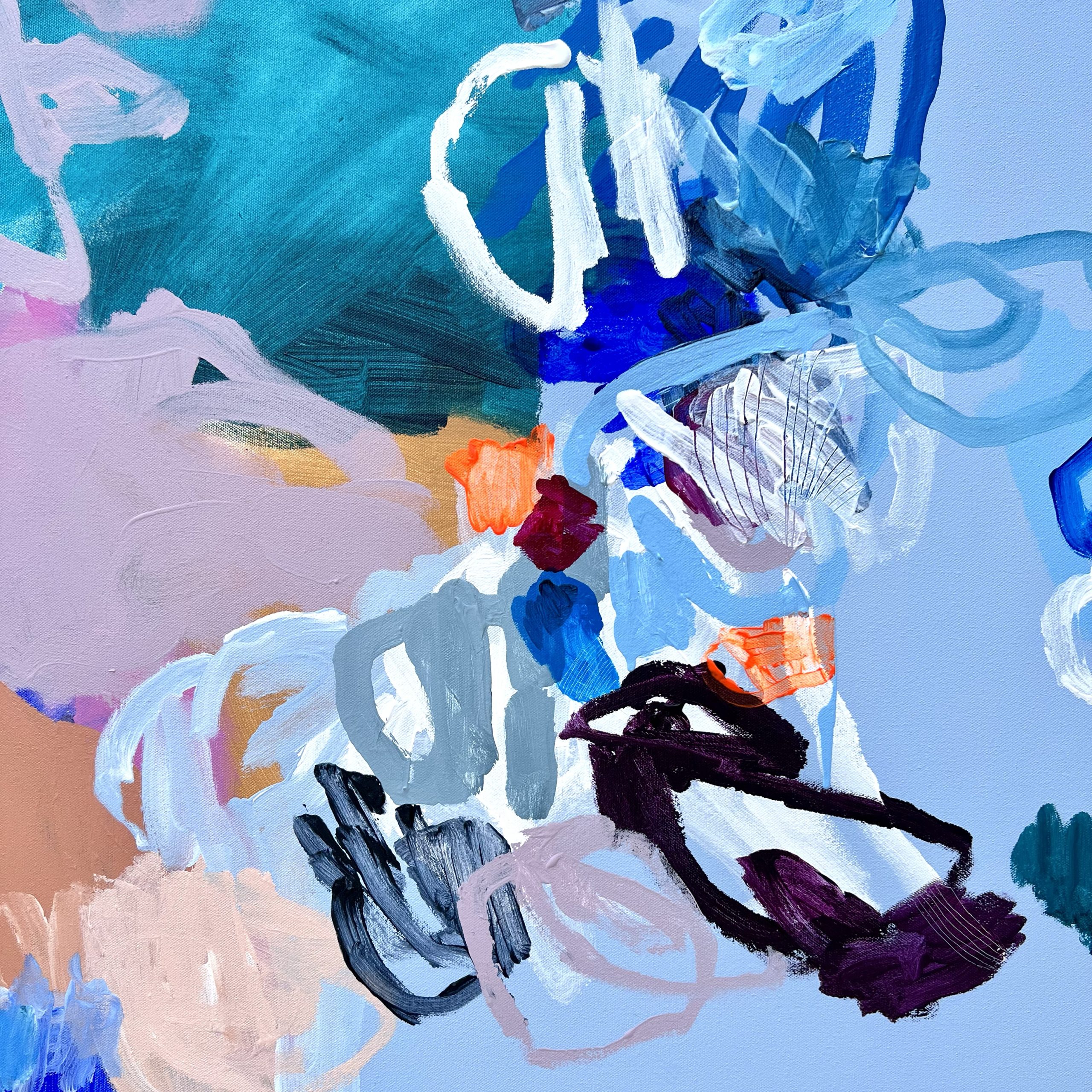 Explore The World With Me Rebecca Koerting Blue Modern Abstract Detail 2
