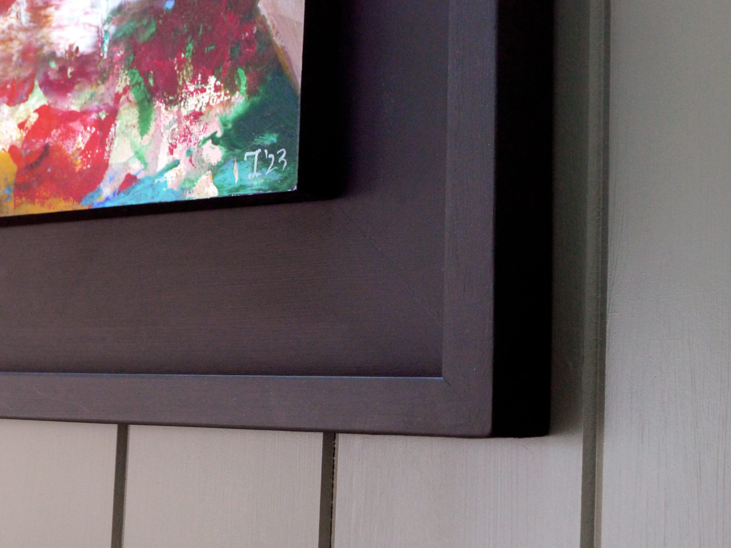 'daydream' Monogram Painting Framed Detail #1