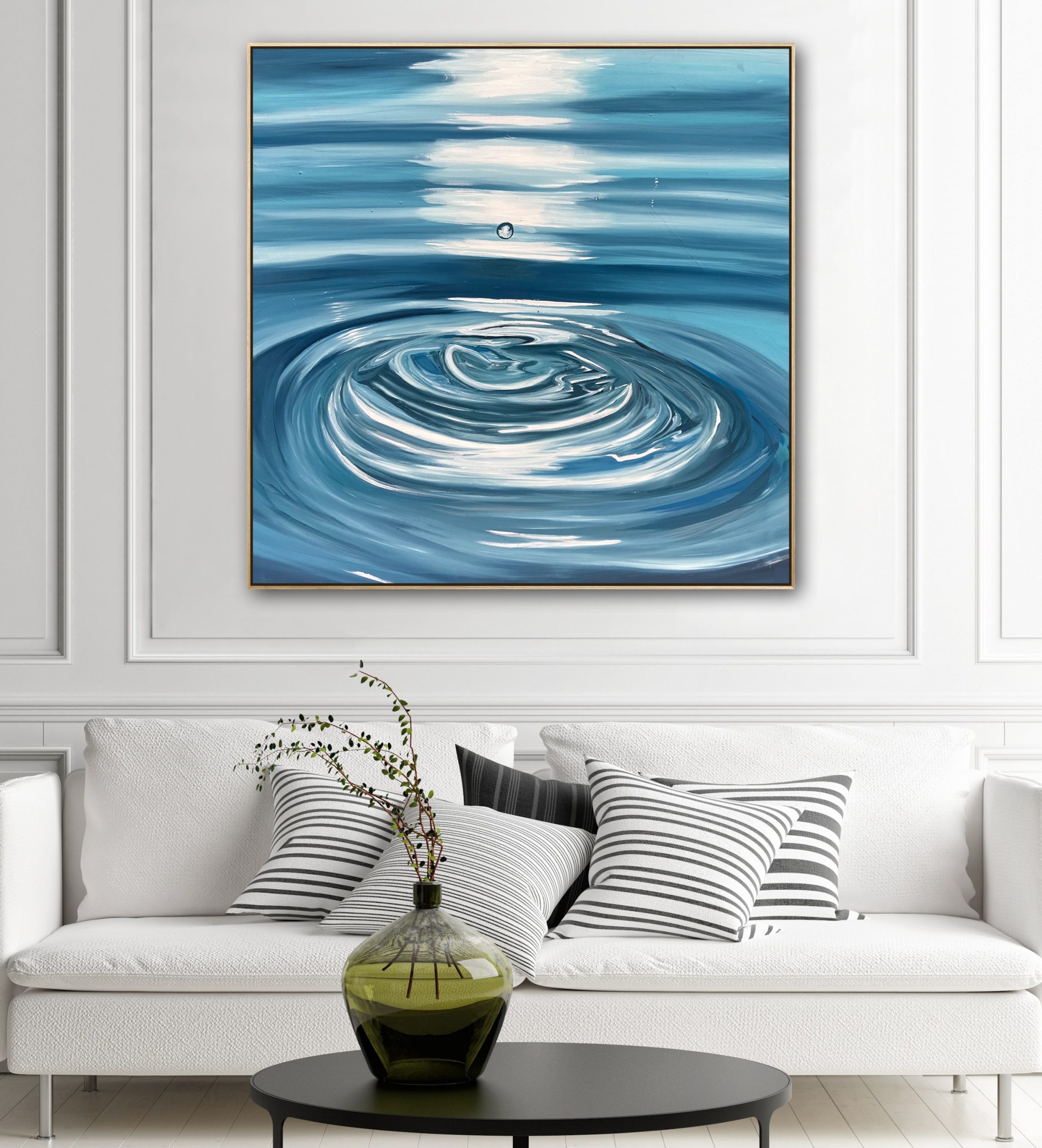 Alanah Jarvis Ocean Art Water Monochrome Lounge