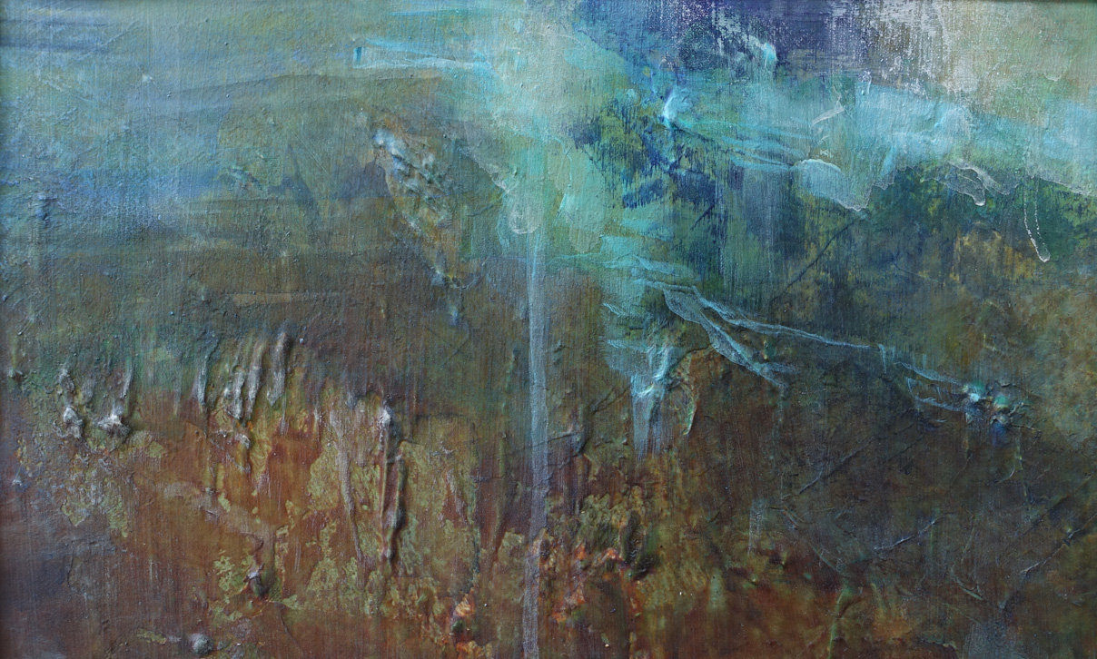 Patriciawalshstudio Sea Sand & Stone Oil And Acrylic On Canvas