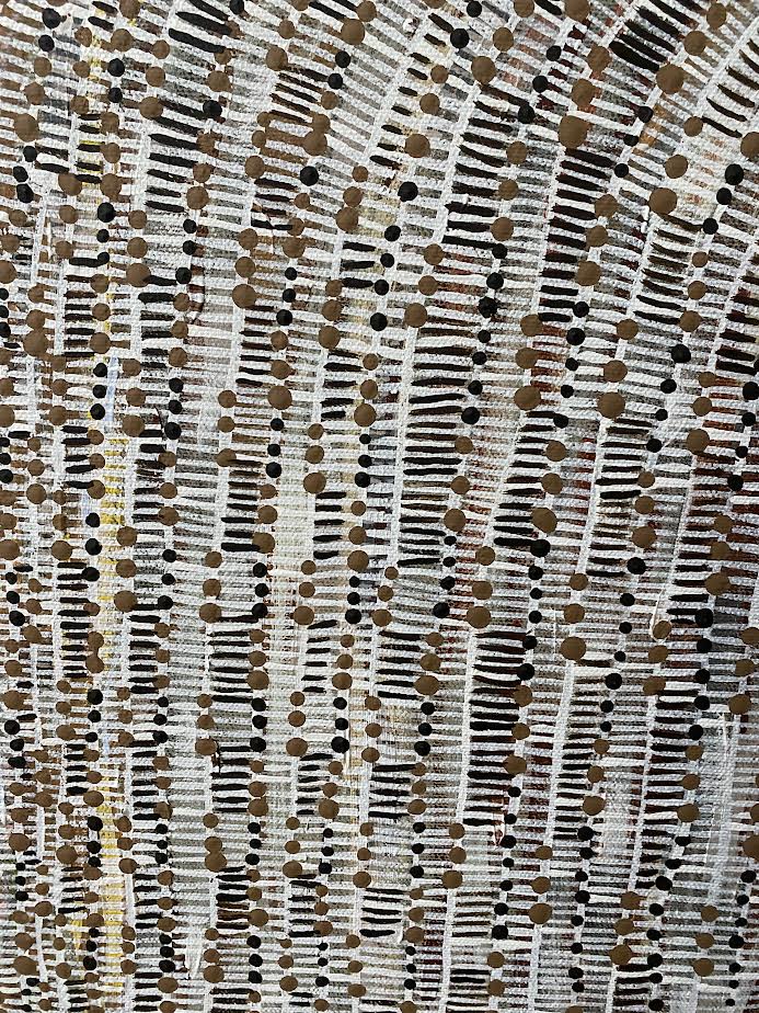 Cara Shields Artlovers Aboriginal Art Scar Tree Lines Series Iii (2) Upclose