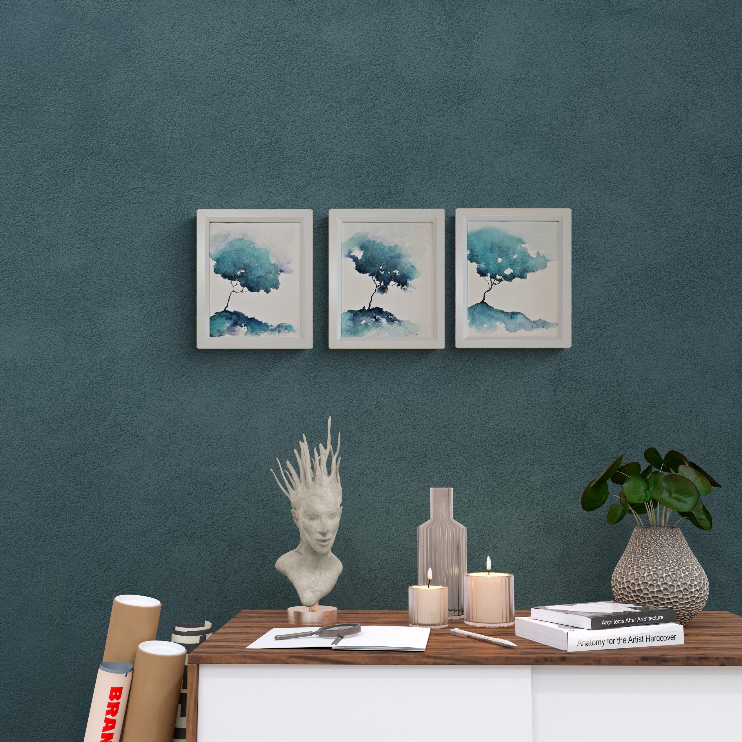 Three Little Trees Lucinda Leveille Art A 2