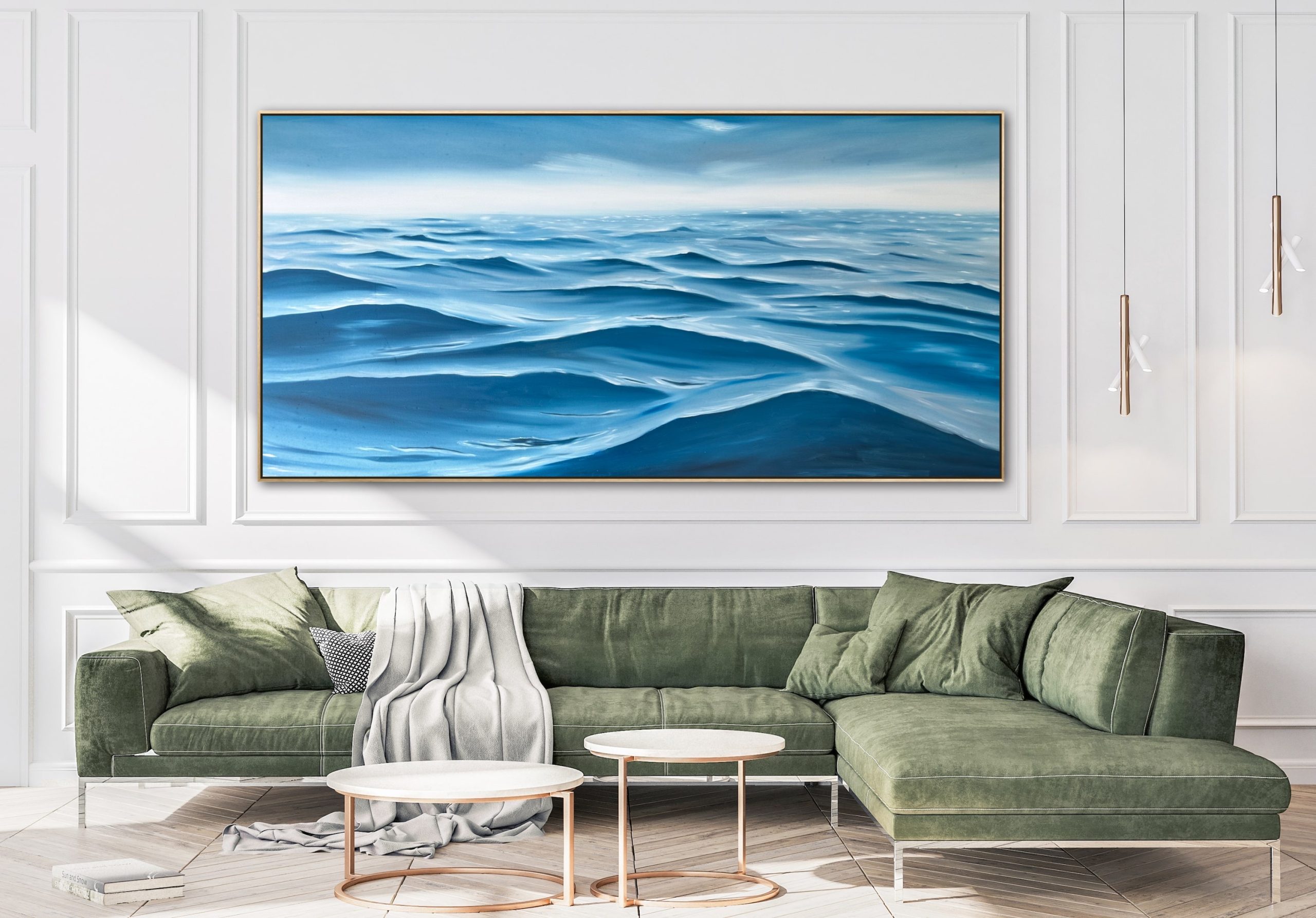 Alanah Jarvis Ocean Art Green Interior