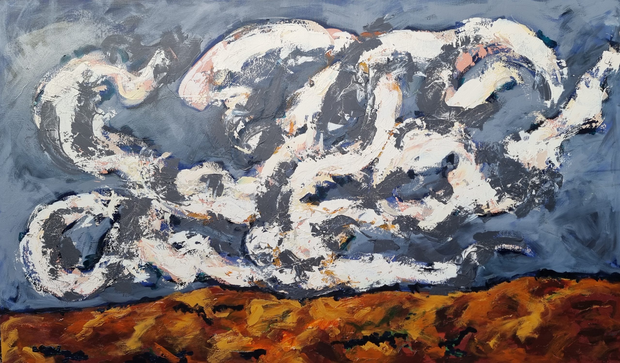 Olga Megele Atmospheric 152.4x91cm Acrylic Paint Canvas.jpeg