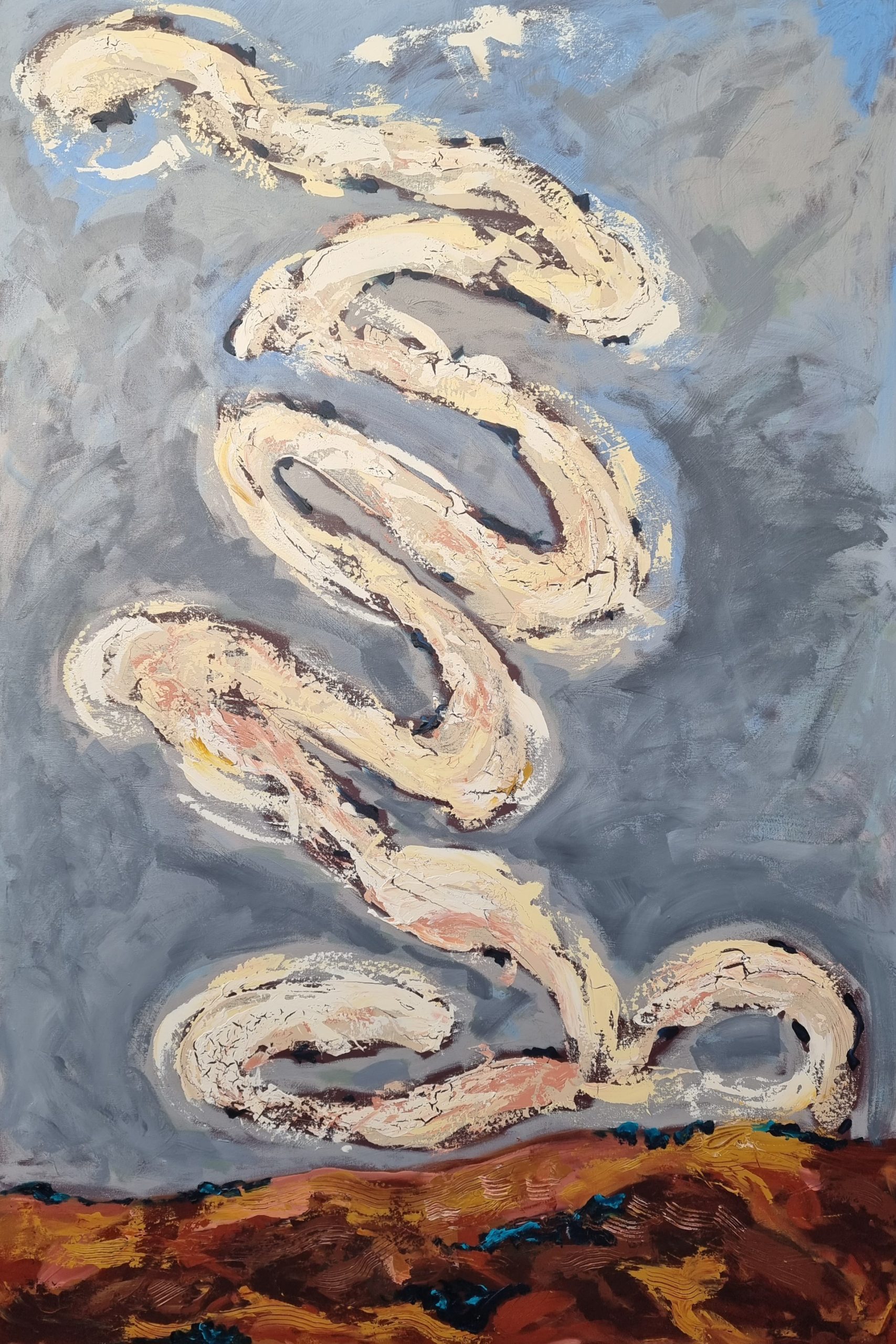 Olga Megele Cloudscape 101.6x152.4cm Acrylic Paint Canvas.jpeg