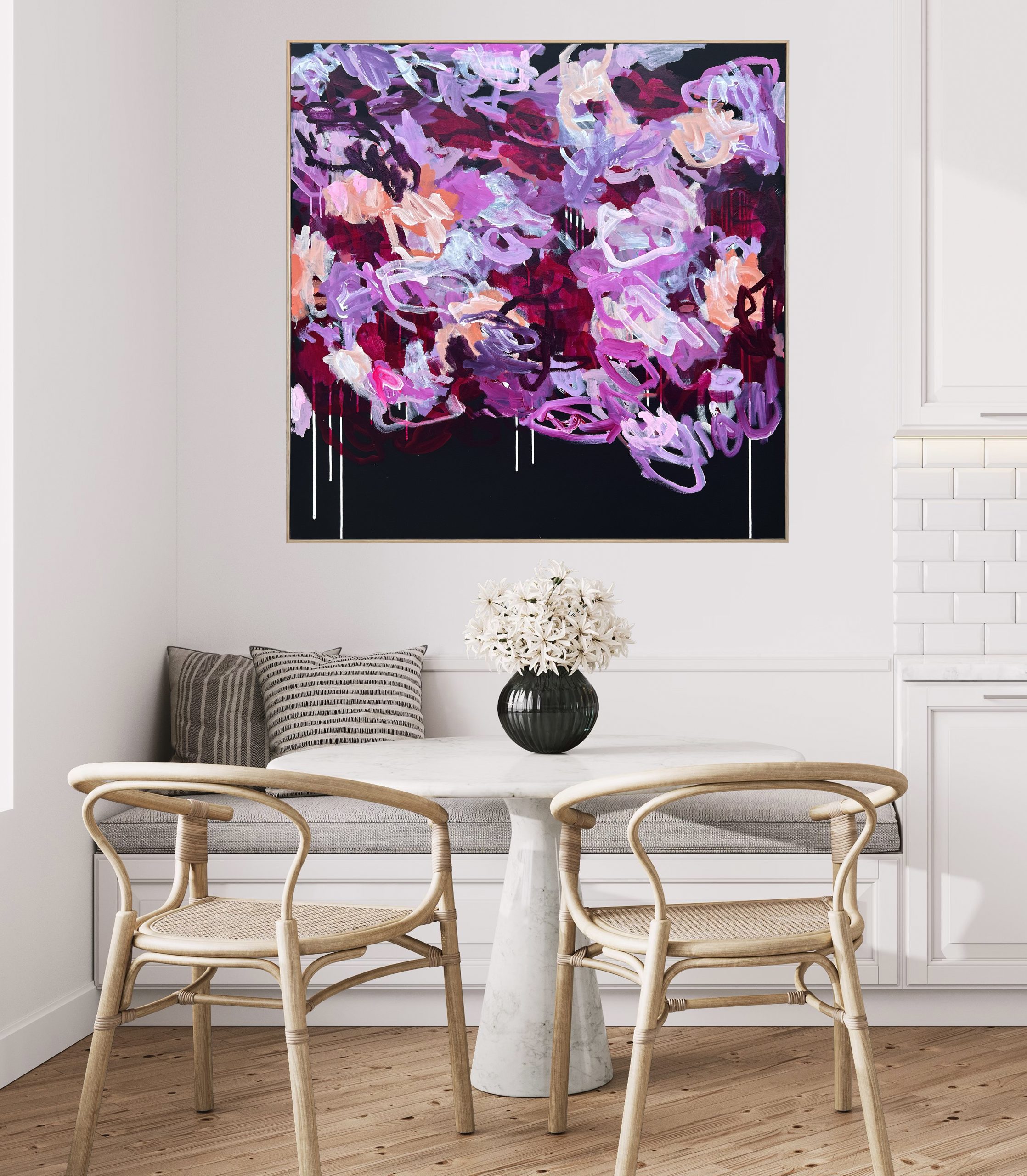 Chance Meeting At Midnight Rebecca Koerting Australian Abstract Artist Insitu 3