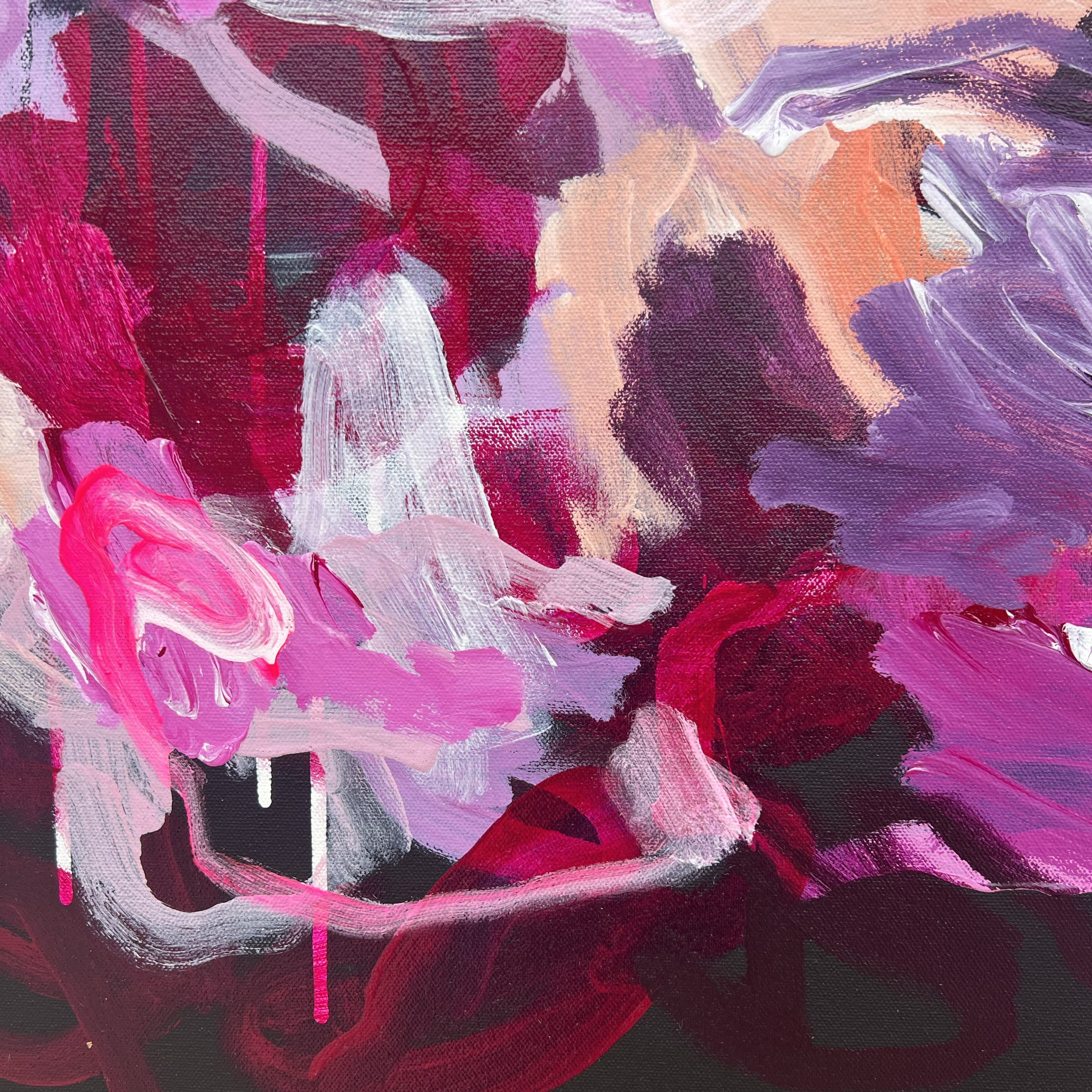 Chance Meeting At Midnight Rebecca Koerting Australian Abstract Artist Detail 2