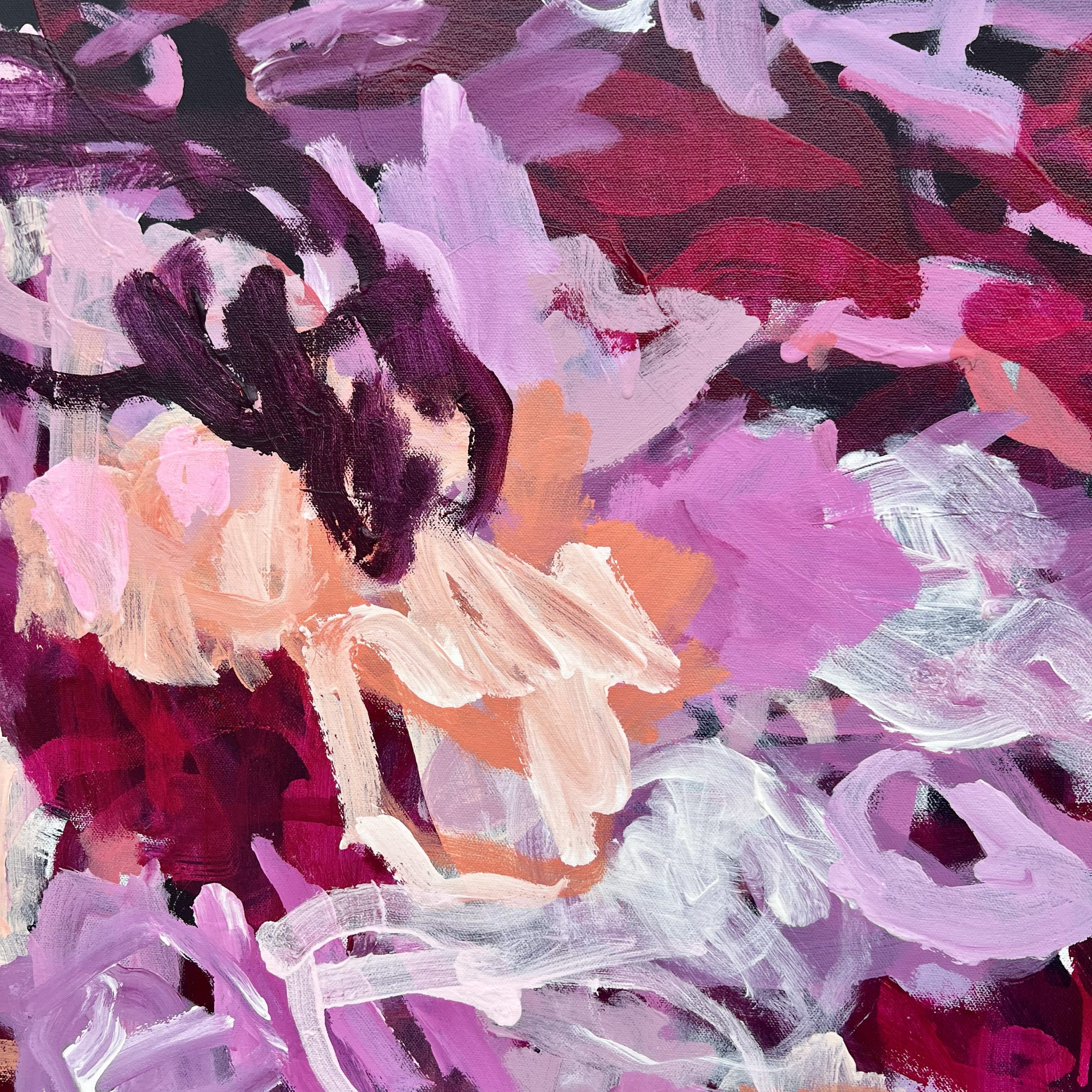 Chance Meeting At Midnight Rebecca Koerting Australian Abstract Artist Detail 3