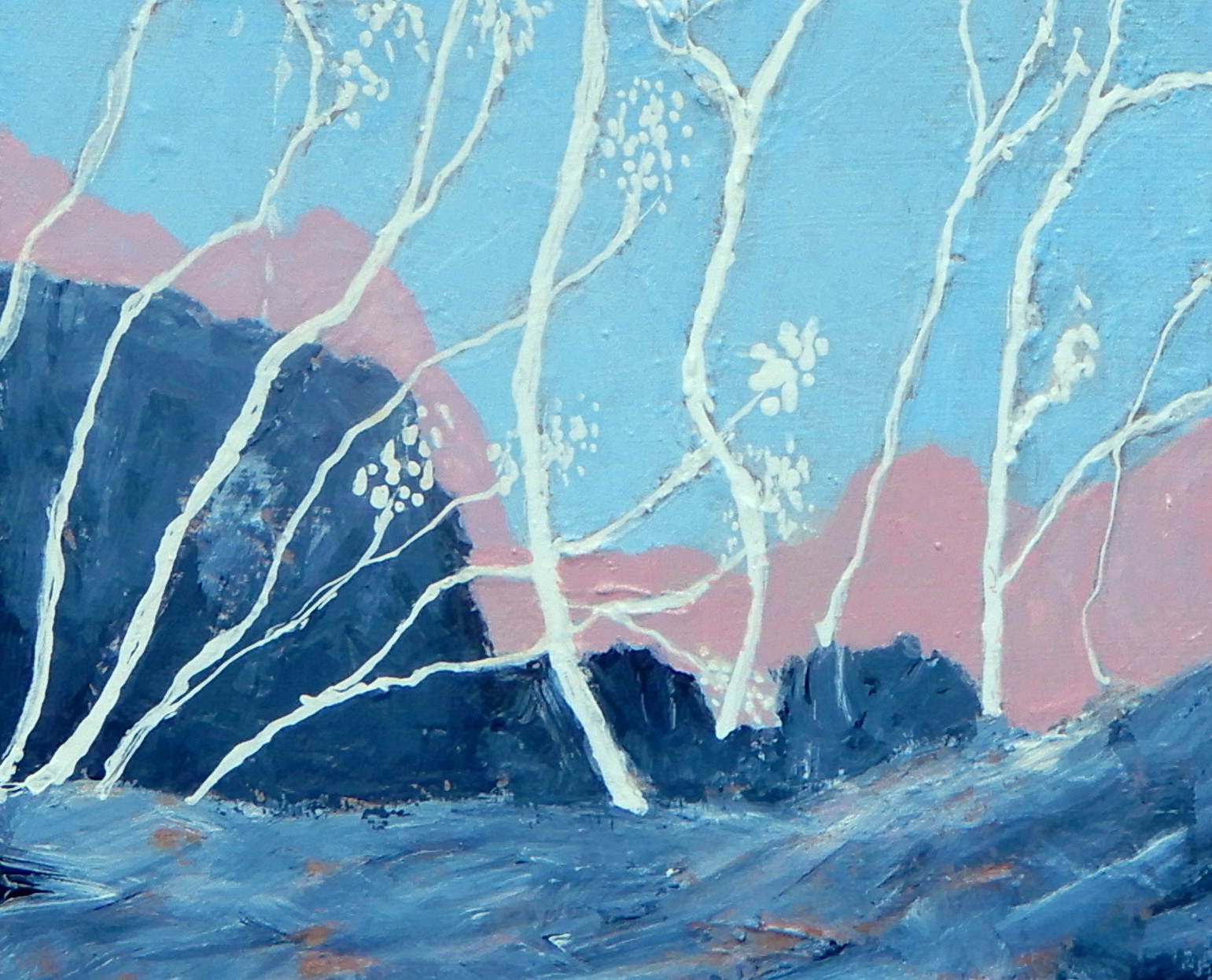 Doodie Herman Landscape Abstract Chinoiserie 002