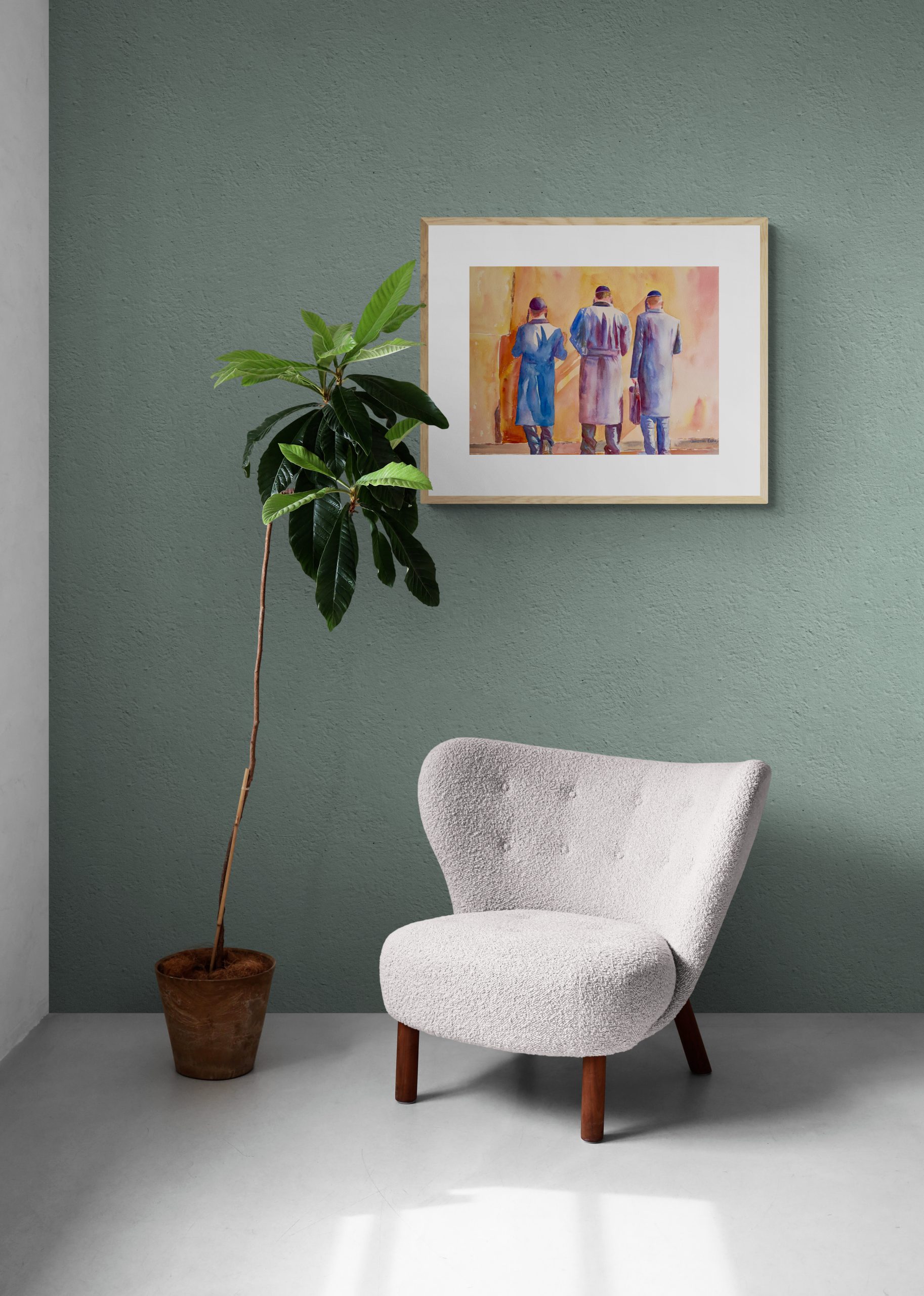 Large Tropical Plant And Comfy Chair(4)