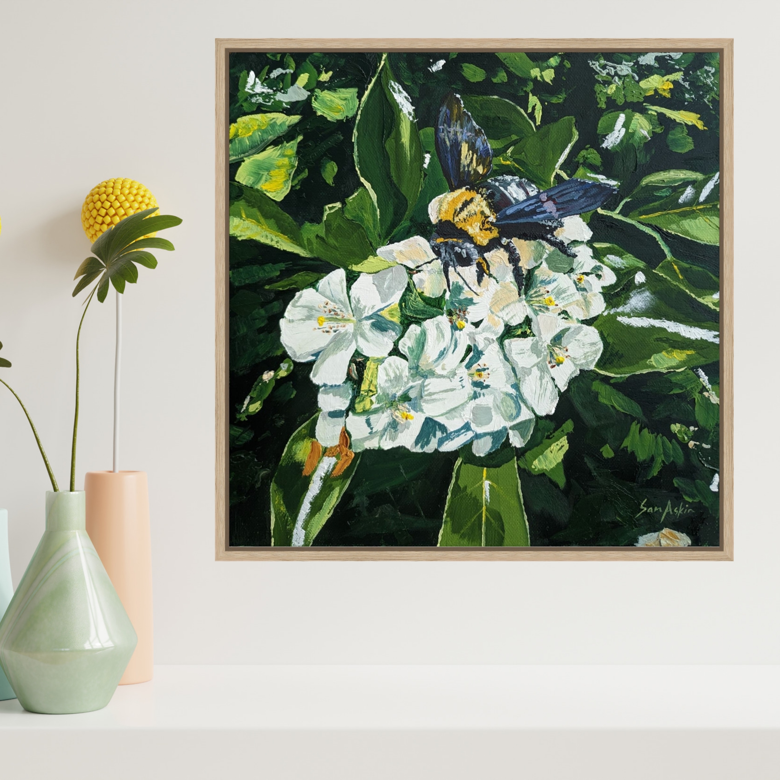 Sam Askin Great Carpenter Bee Mock Orange In Situ