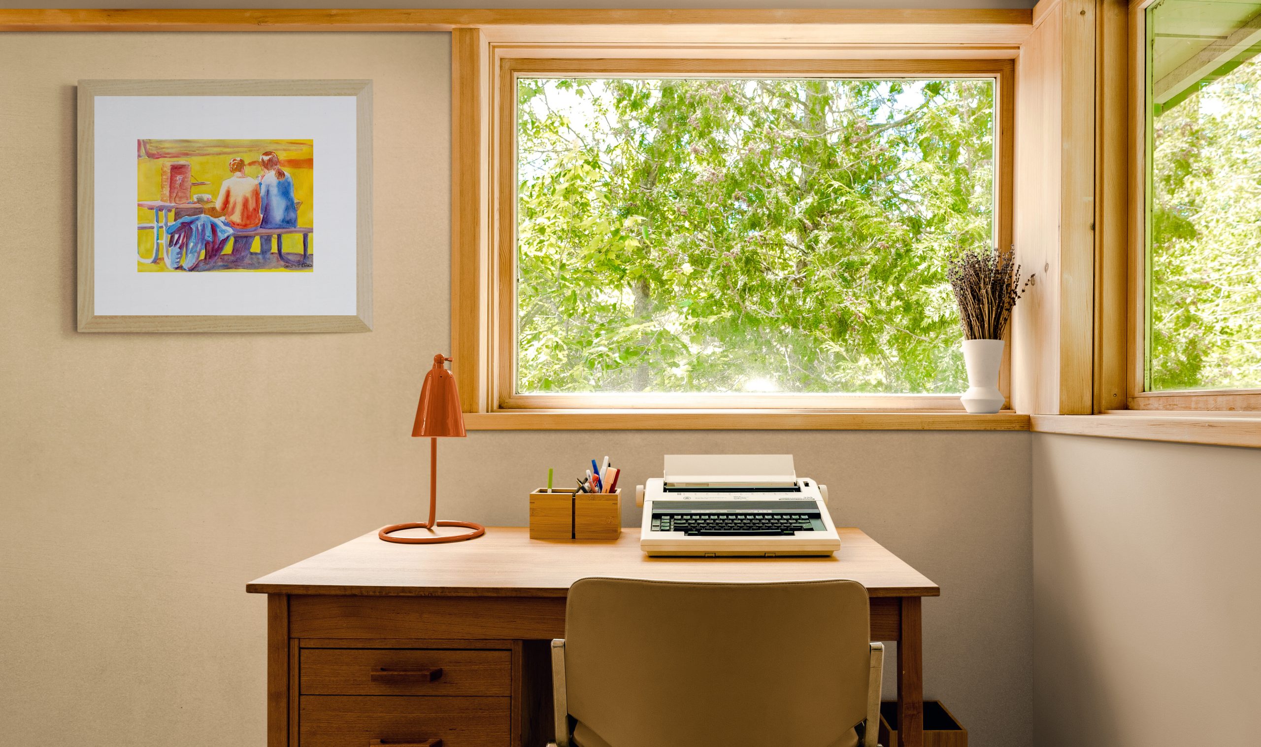 Bright Retro Style Home Office(1)