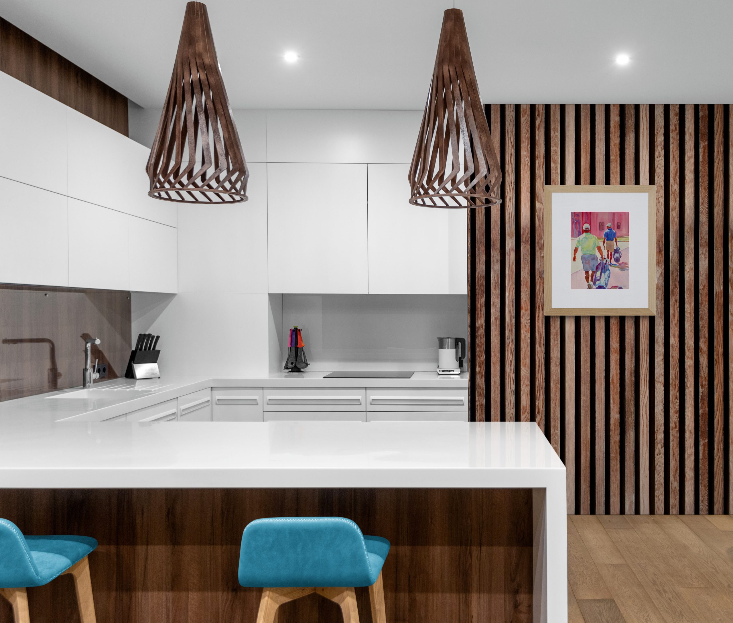 Bright Modern Kitchen Interior(3)