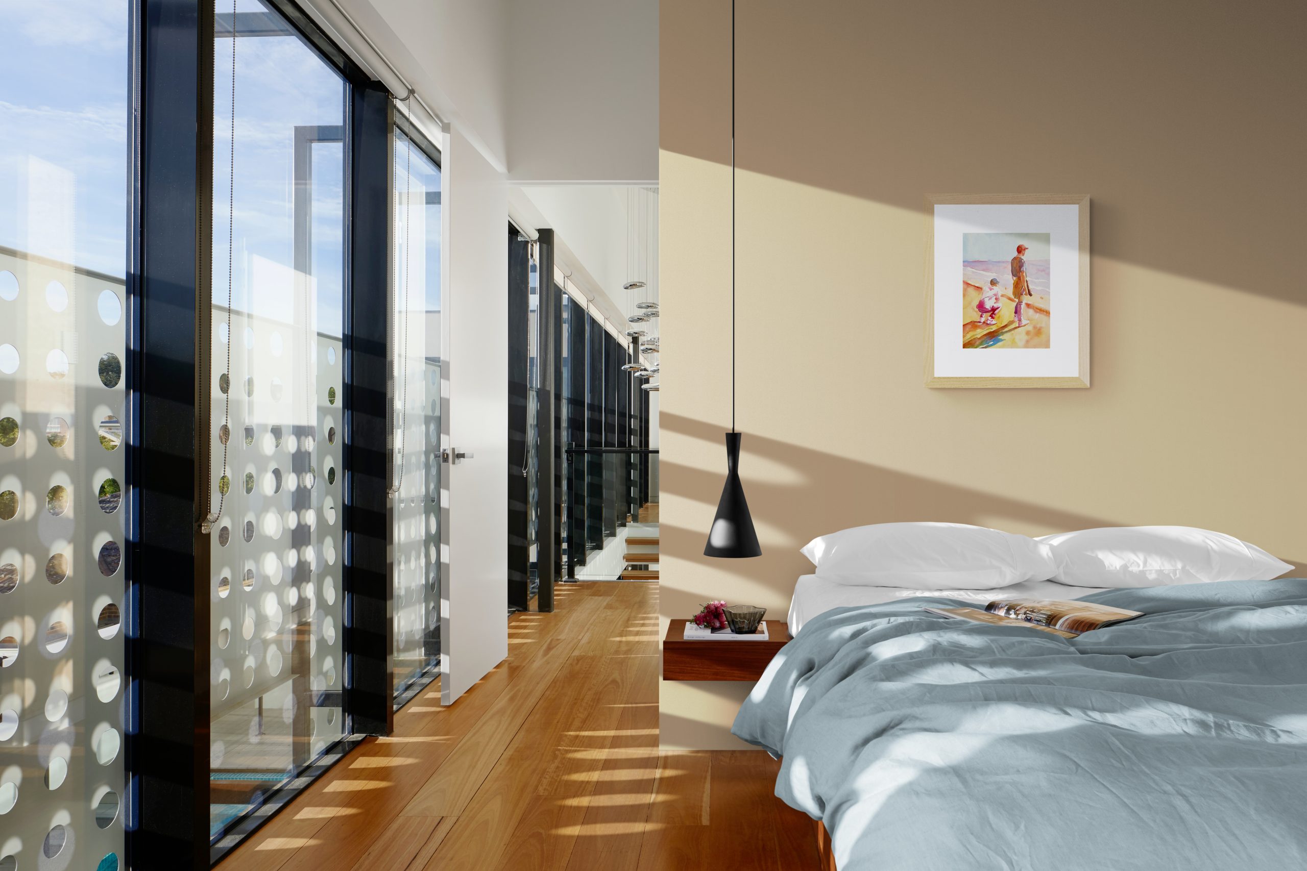 Stylish Apartment Bedroom With Large Windows(2)