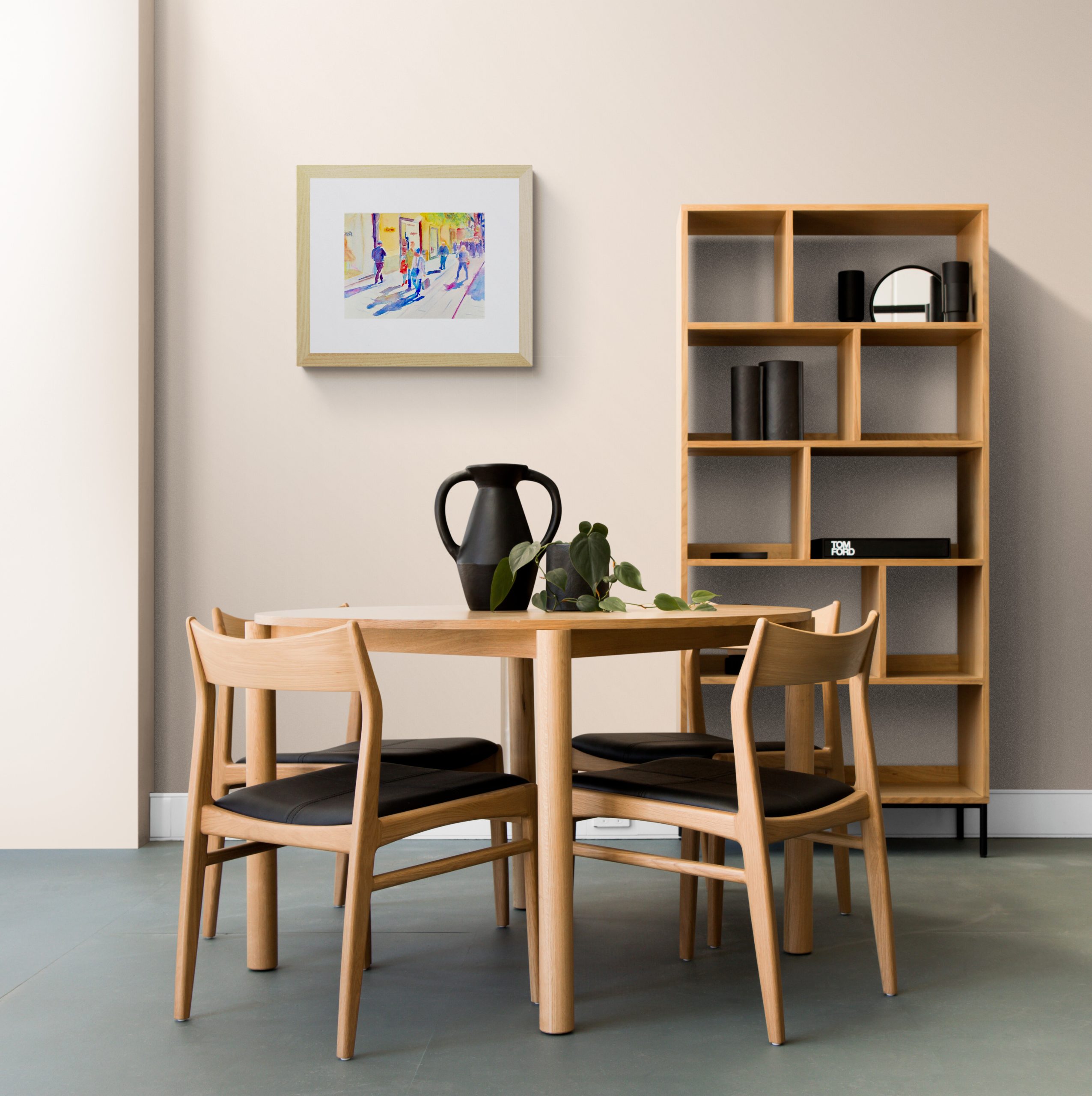 Bright Dining Room With Wooden Furniture(3)