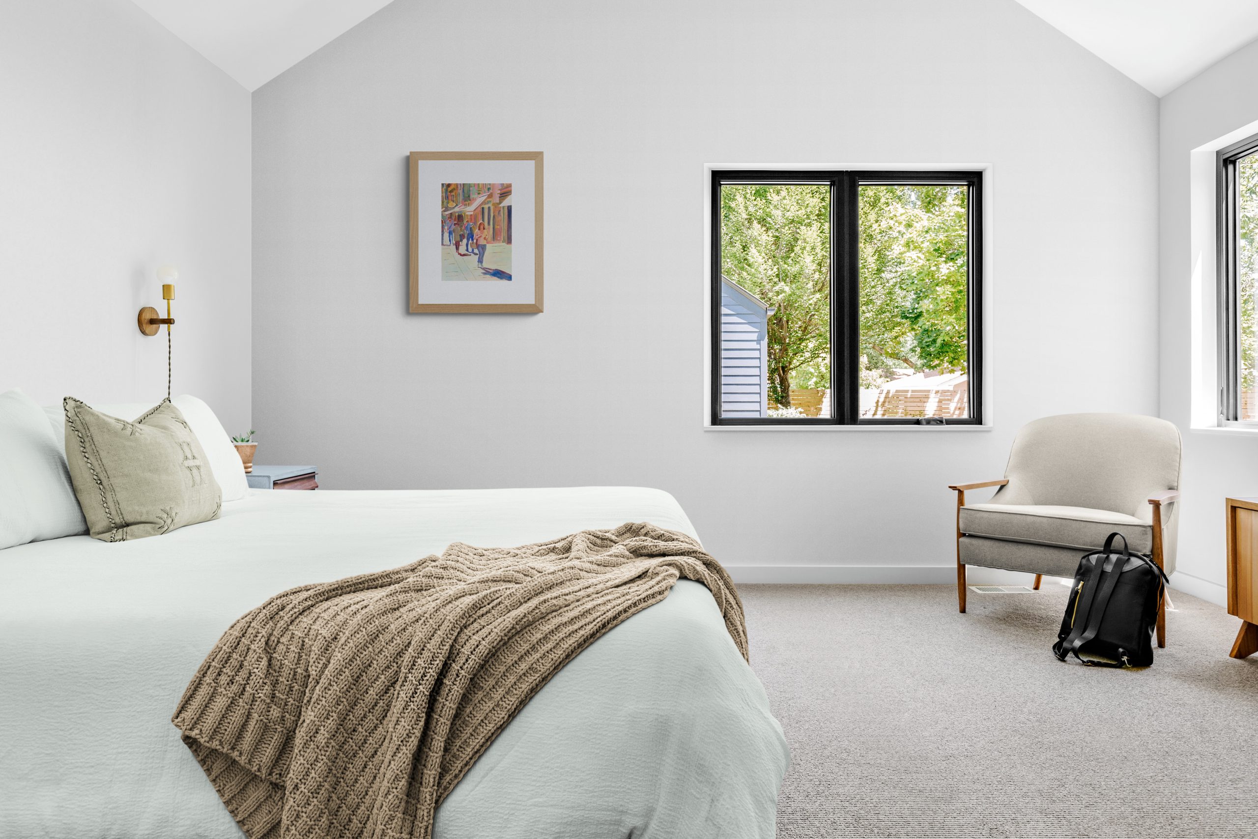 Comfy Bedroom With A Garden View(2)