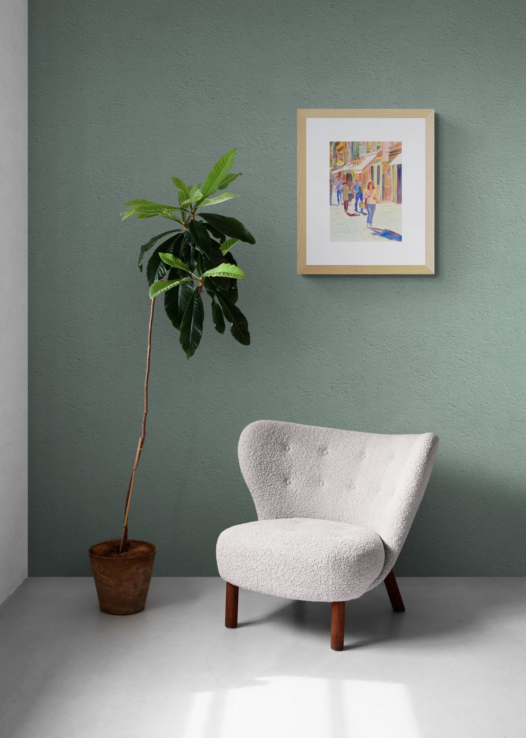 Large Tropical Plant And Comfy Chair(11)