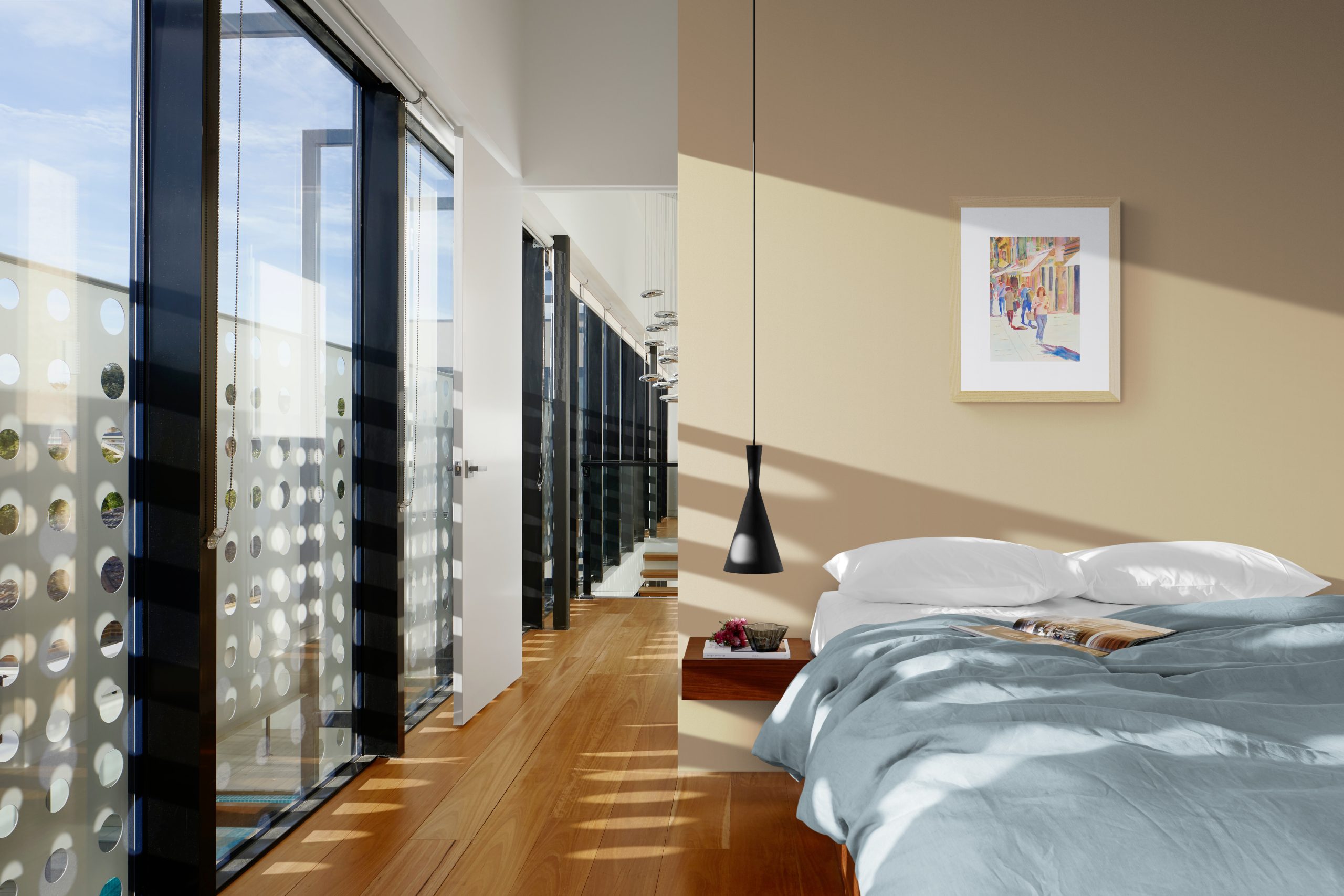 Stylish Apartment Bedroom With Large Windows(3)