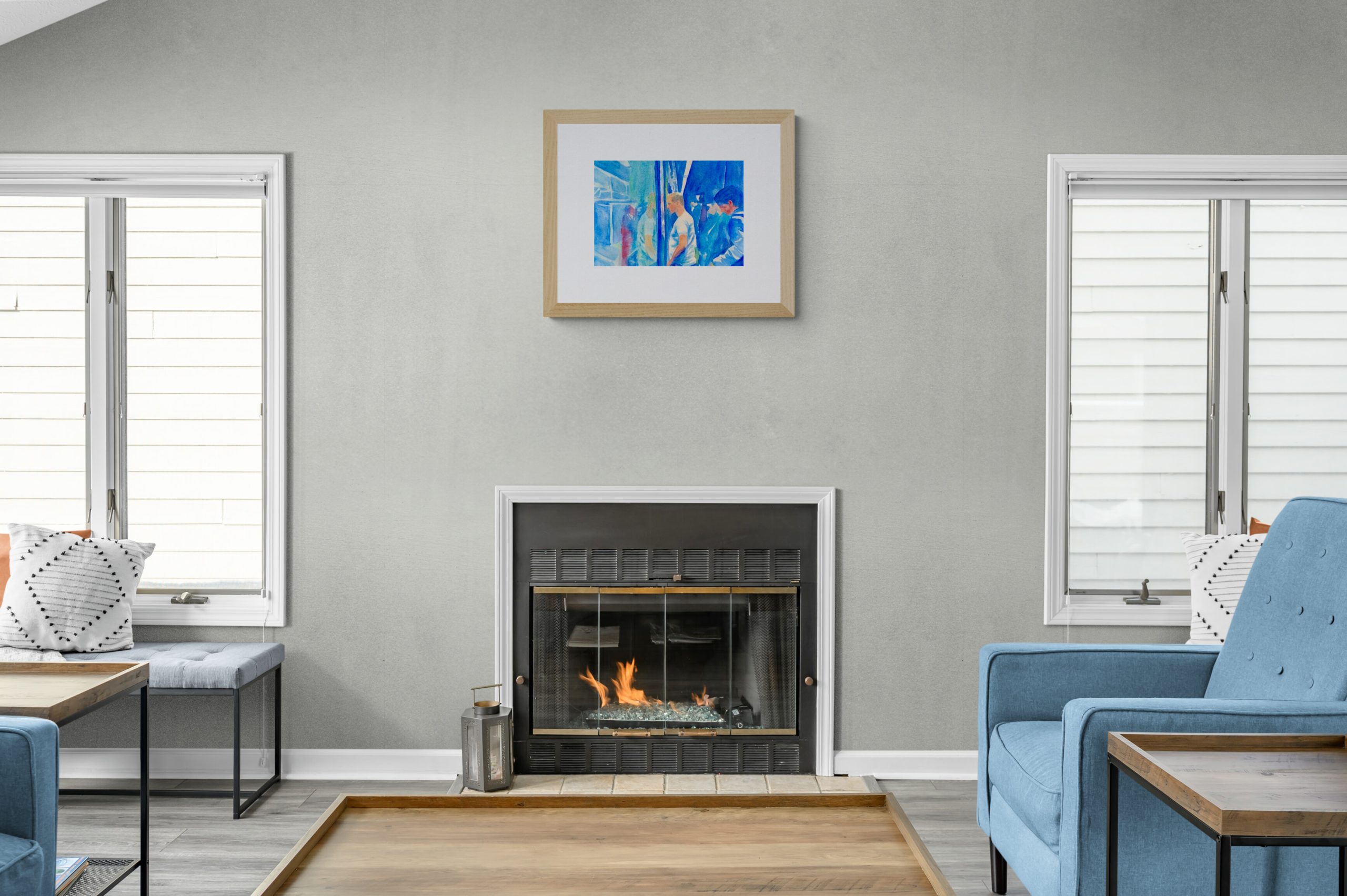 Cozy Living Room With Fireplace(8)