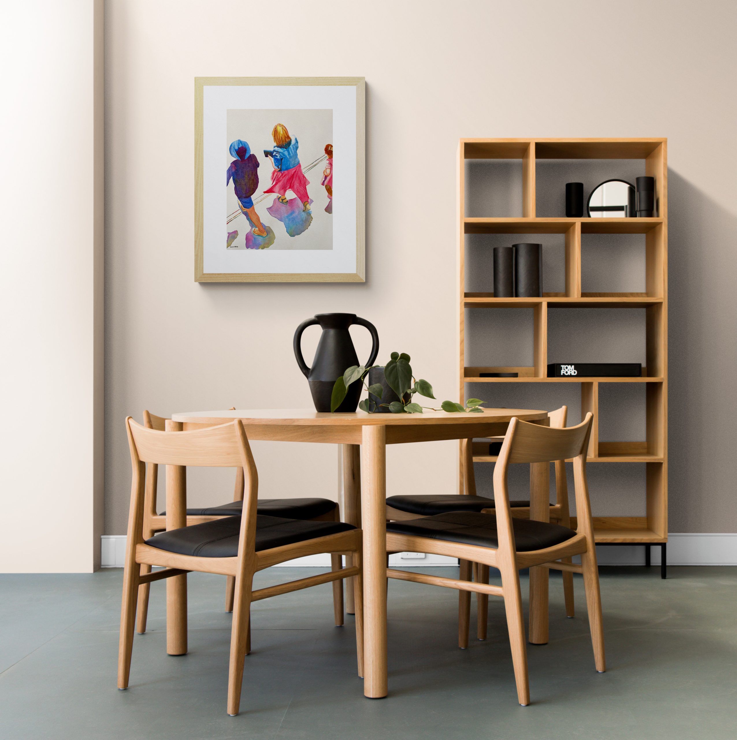 Bright Dining Room With Wooden Furniture(4)