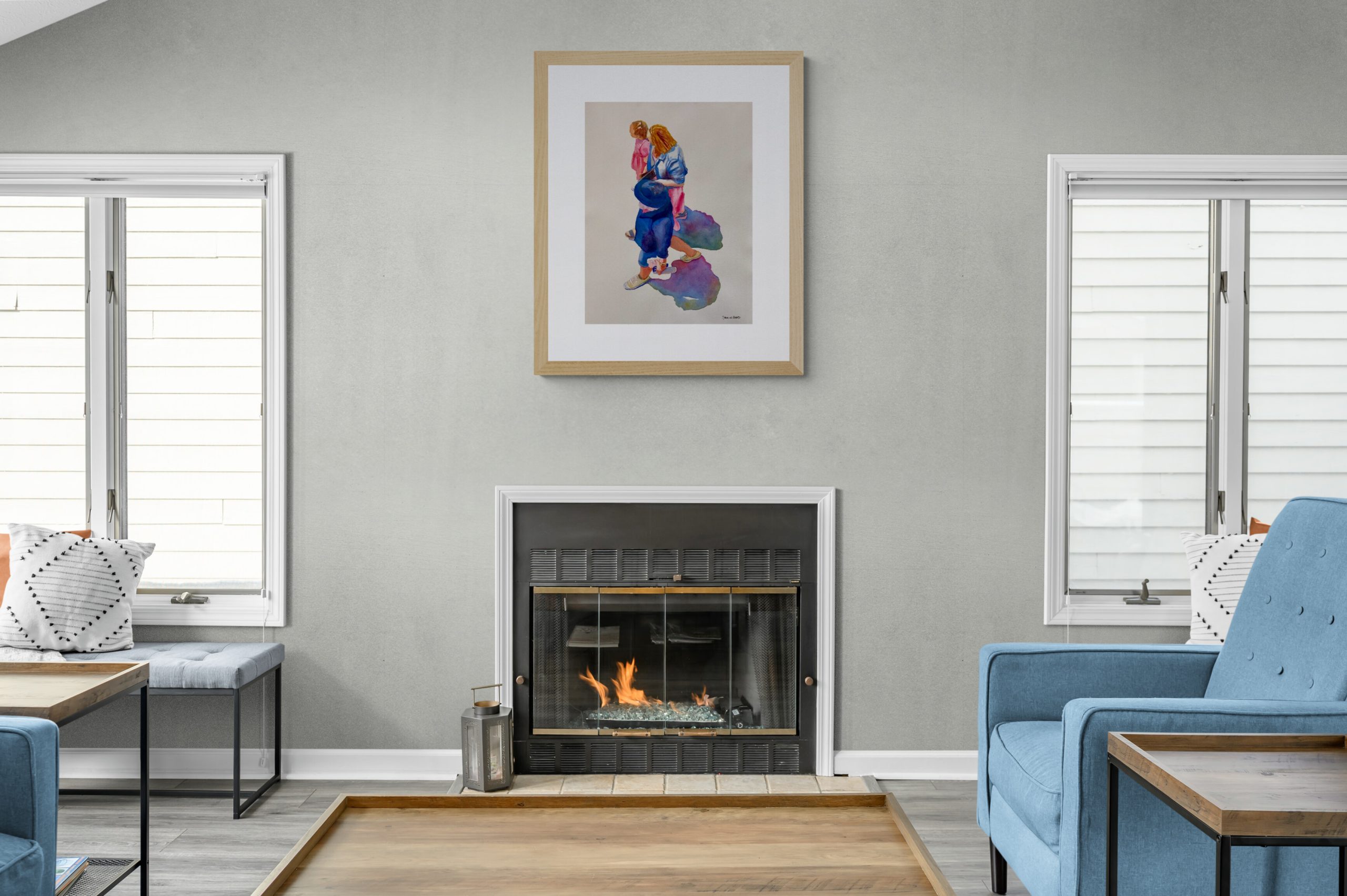 Cozy Living Room With Fireplace(10)