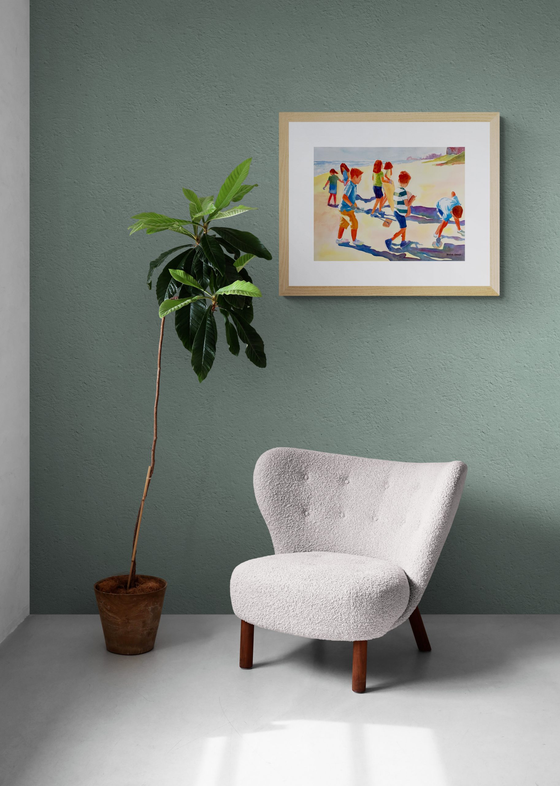 Large Tropical Plant And Comfy Chair(16)