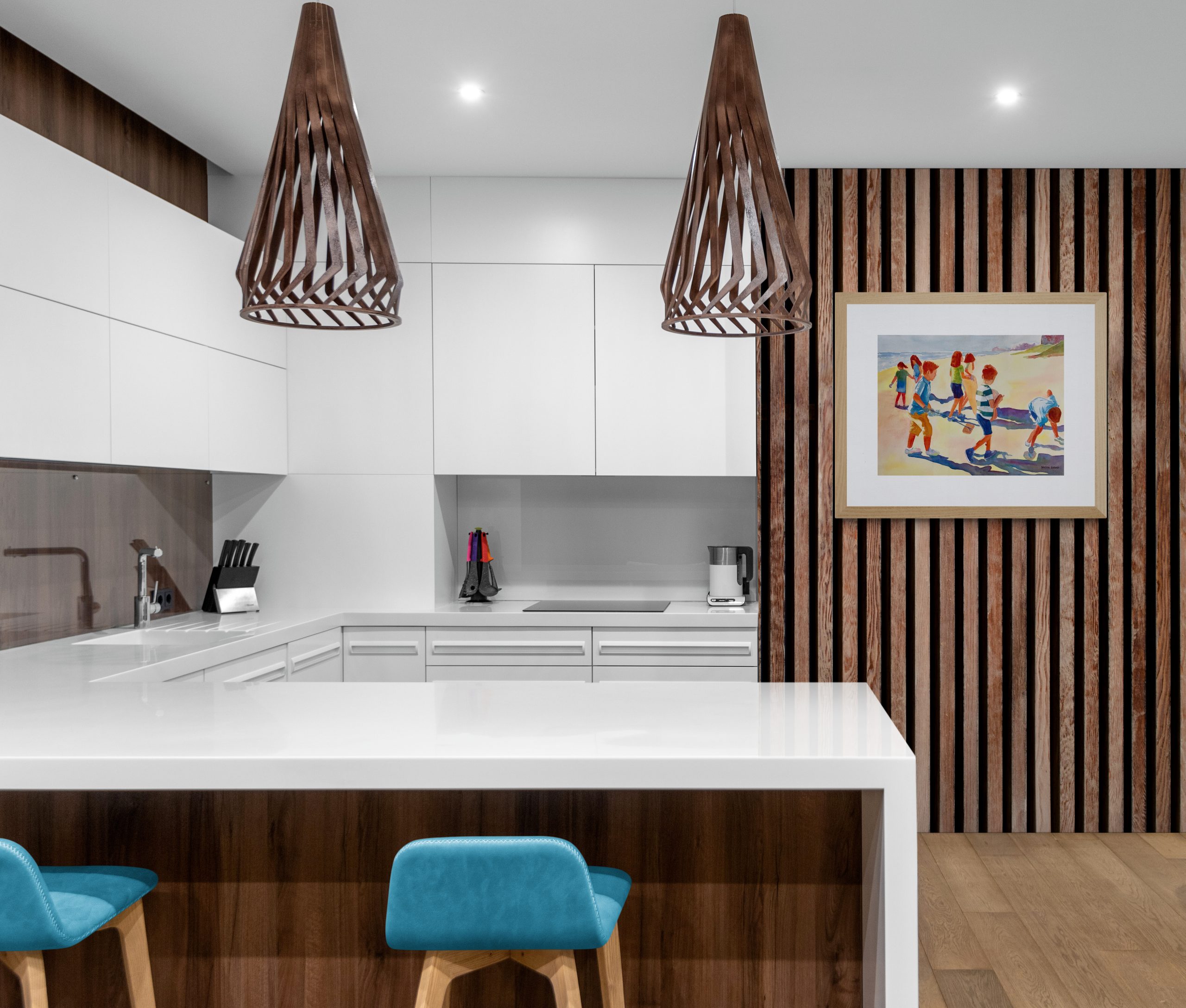 Bright Modern Kitchen Interior(8)