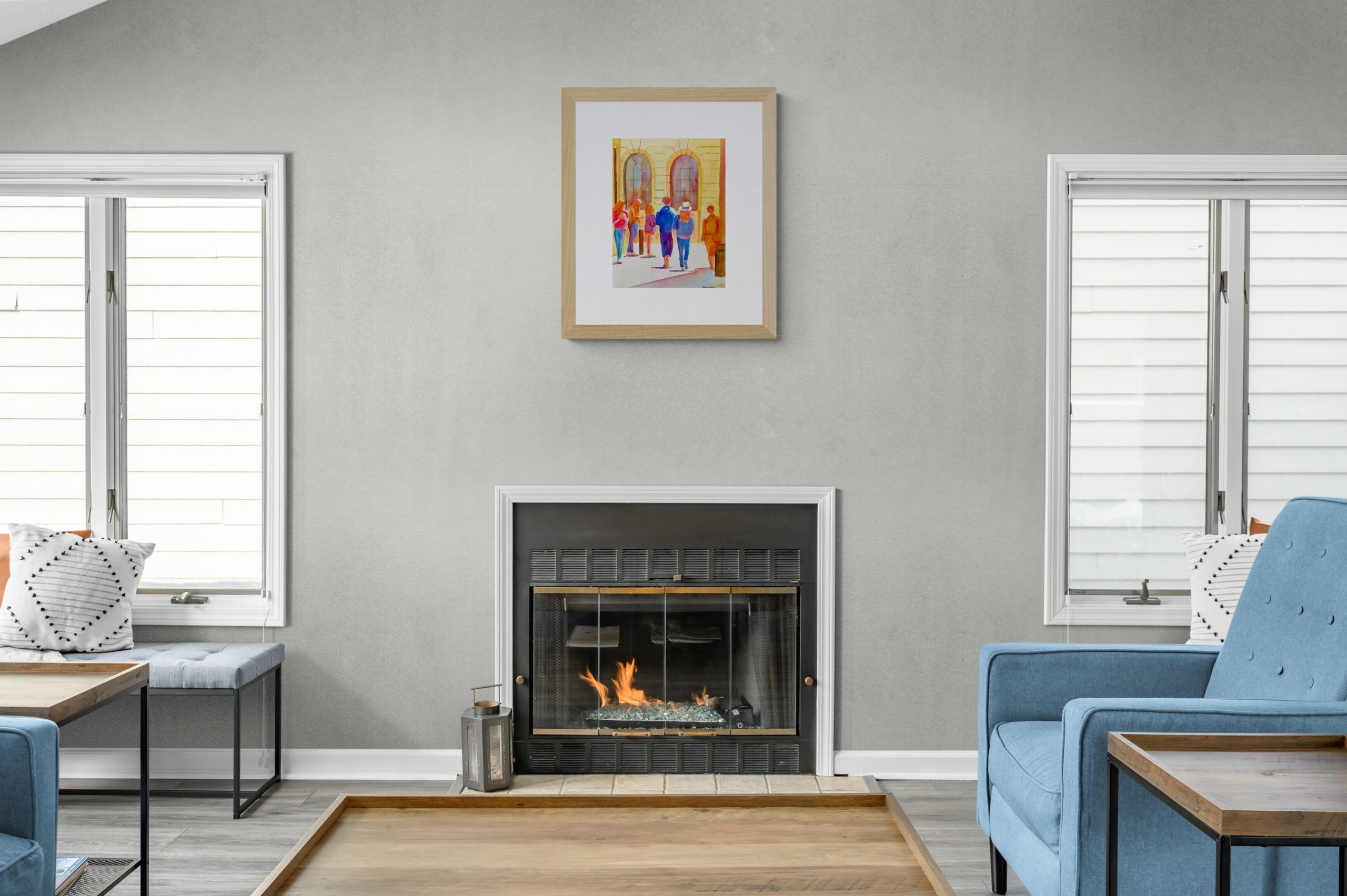 Cozy Living Room With Fireplace(12)