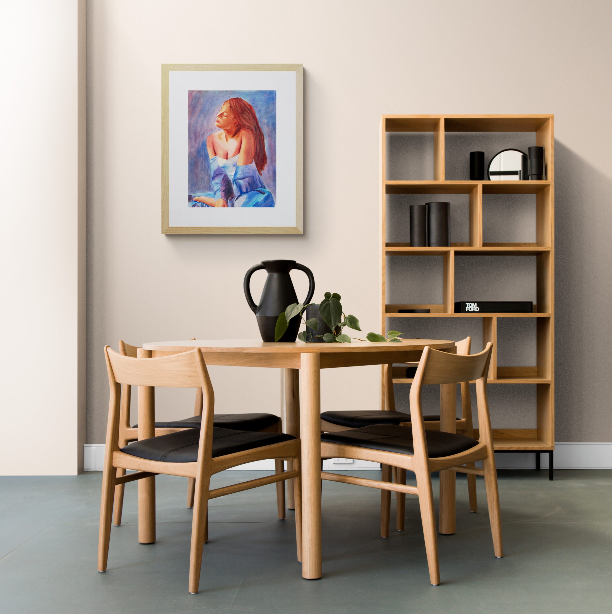 Bright Dining Room With Wooden Furniture(7)