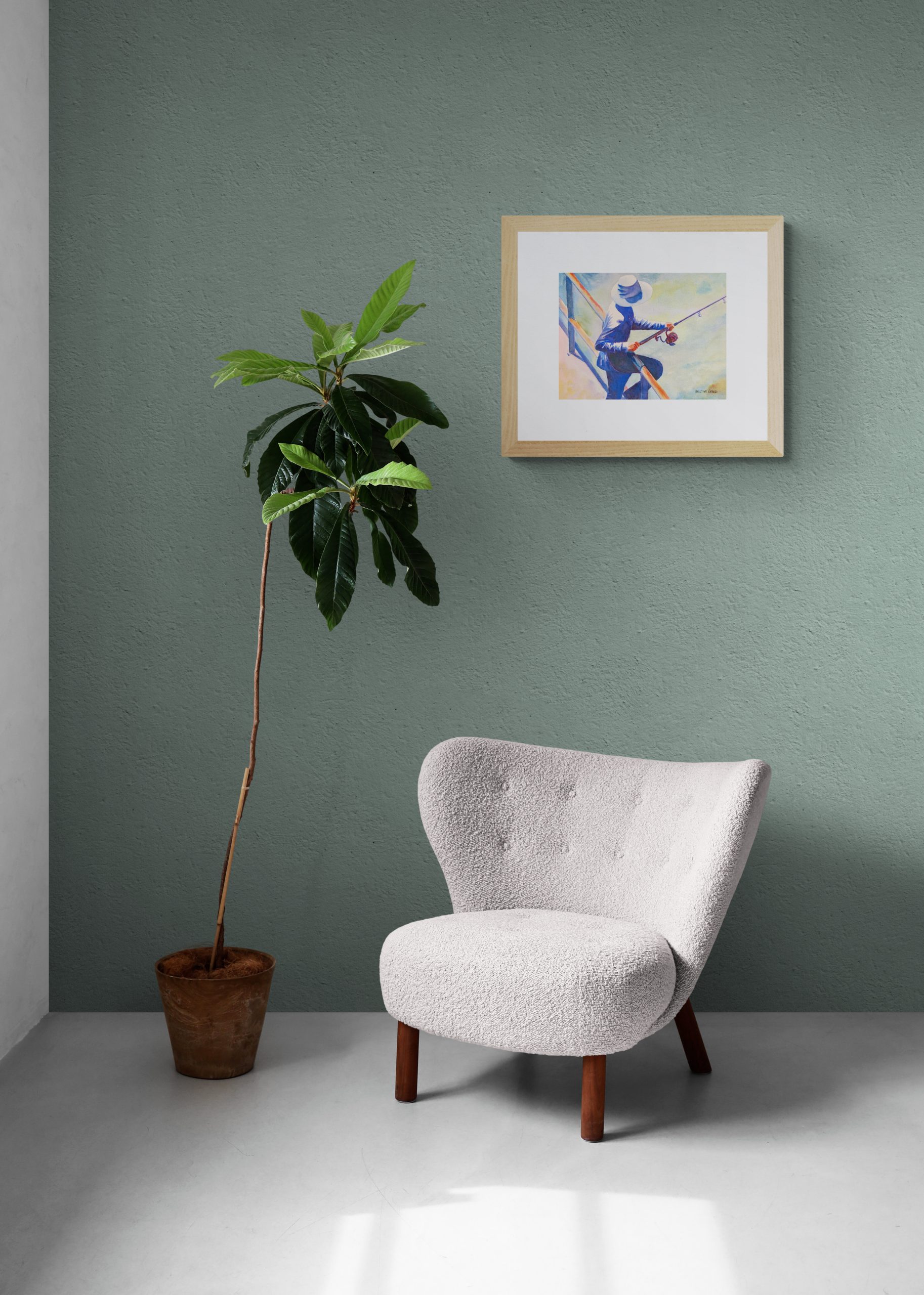 Large Tropical Plant And Comfy Chair(19)
