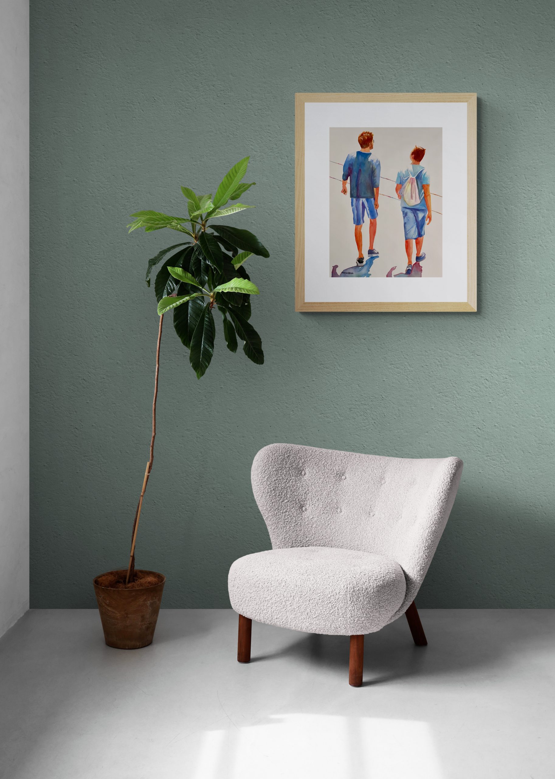 Large Tropical Plant And Comfy Chair(20)