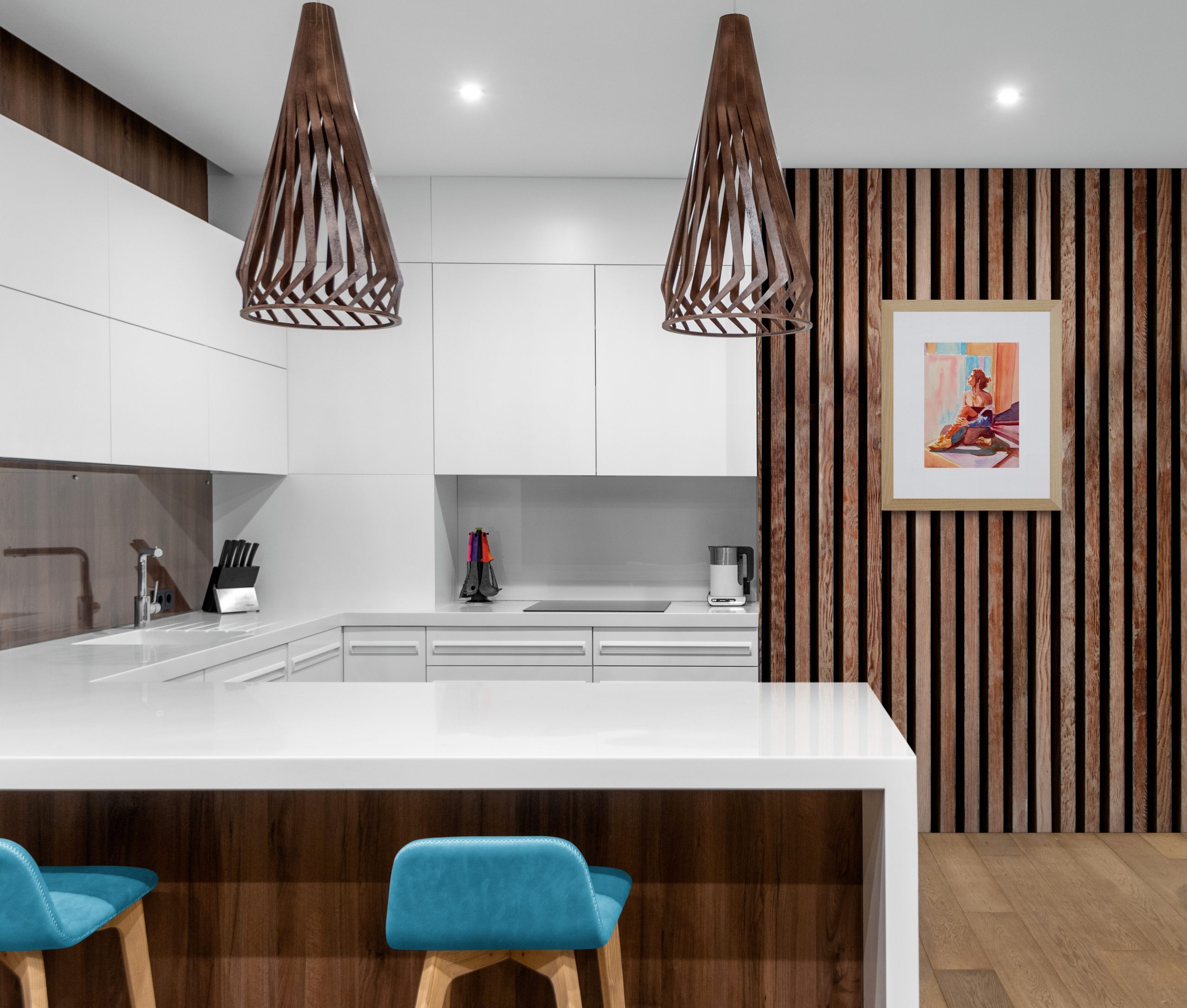 Bright Modern Kitchen Interior(11)