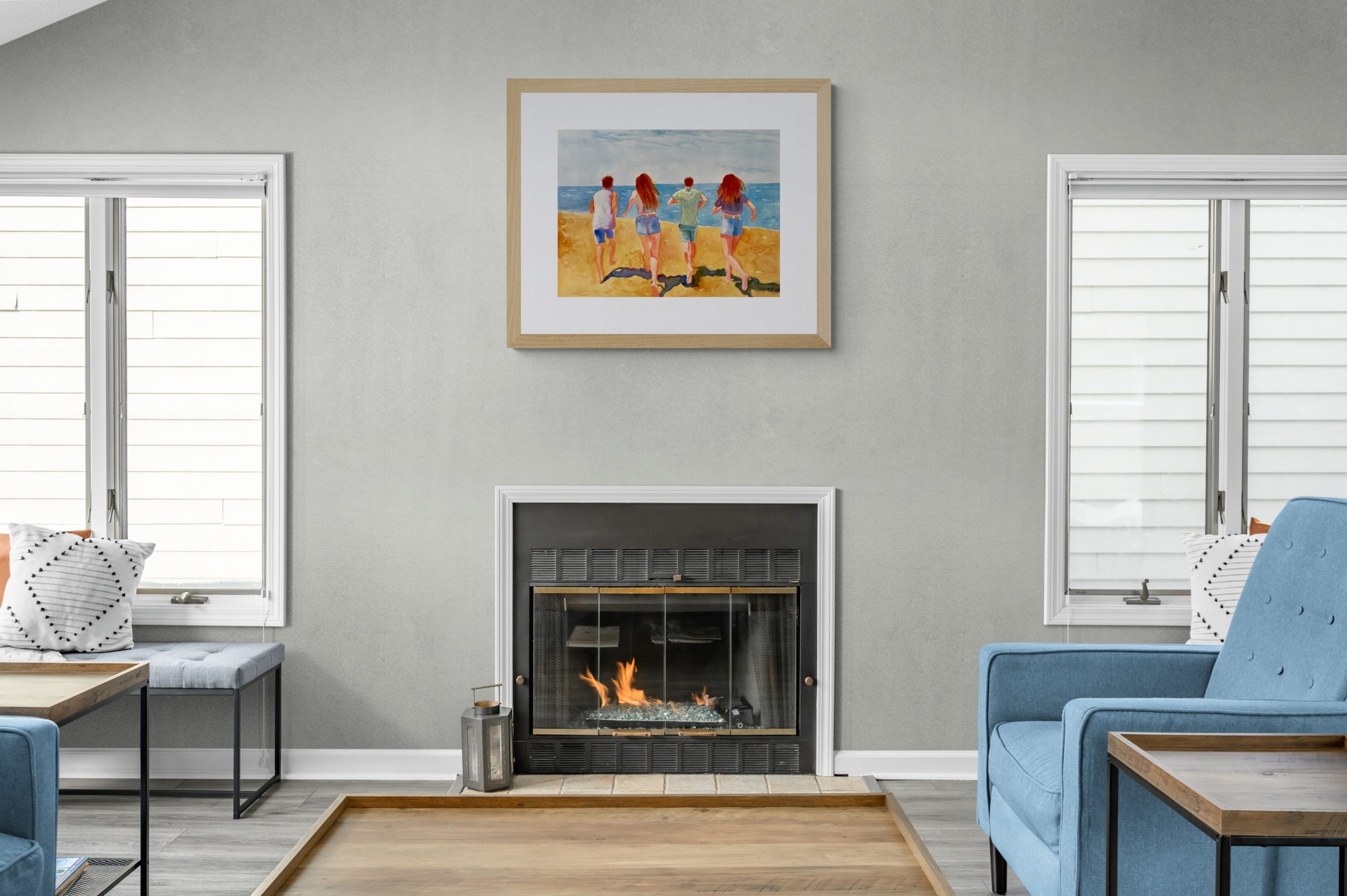 Cozy Living Room With Fireplace(14)