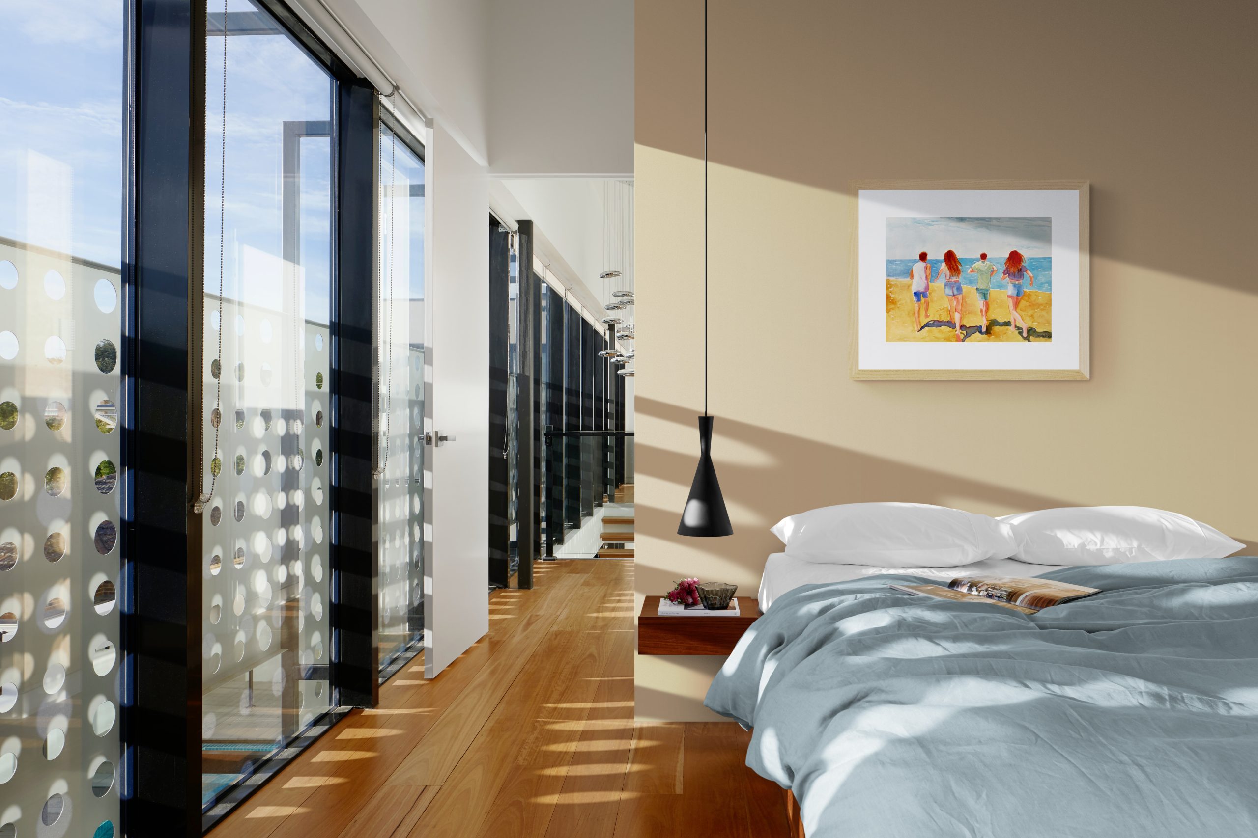 Stylish Apartment Bedroom With Large Windows(14)