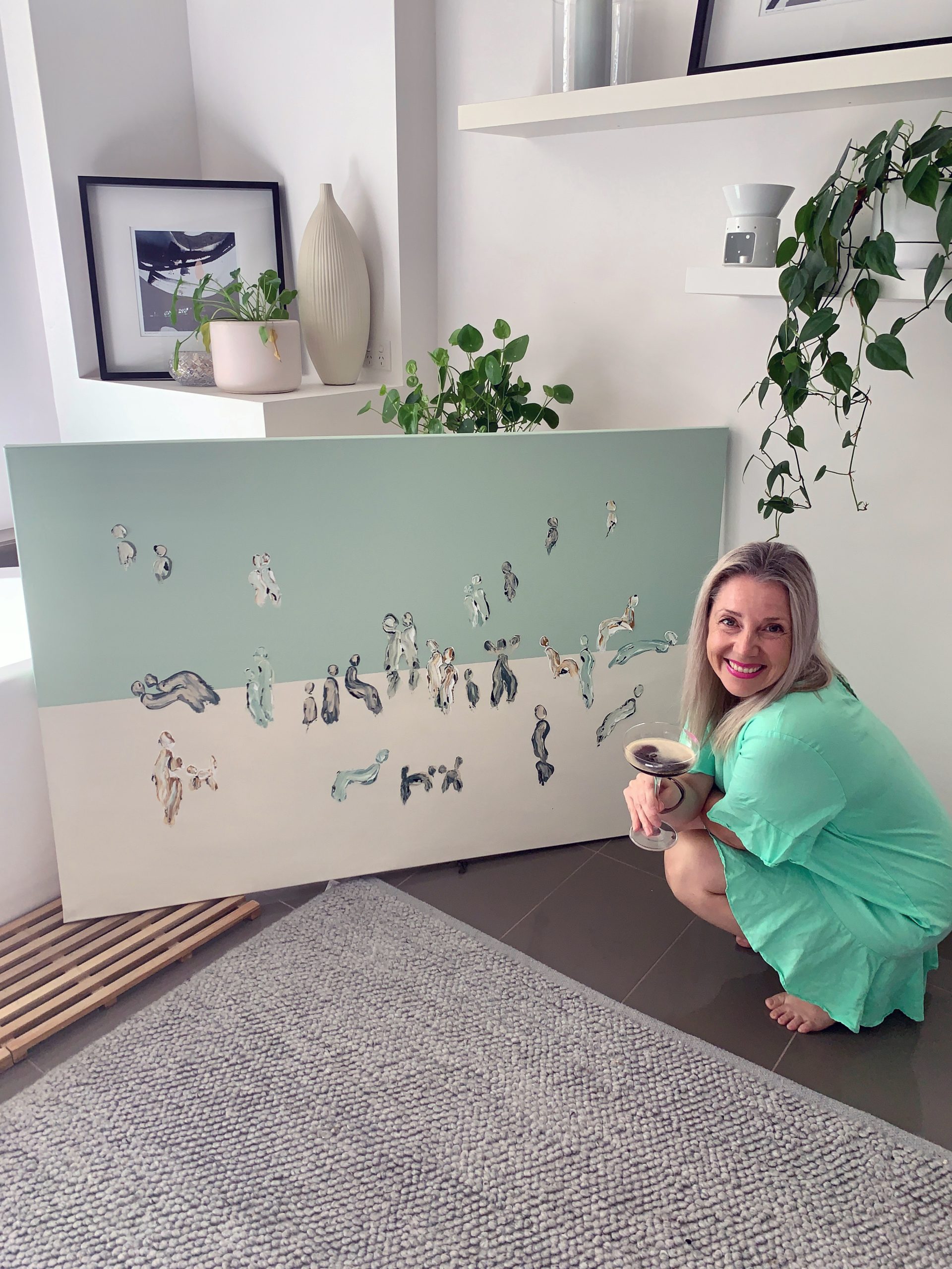 Sarah Jane Artist Abstract Nature Painting We Are One Xix