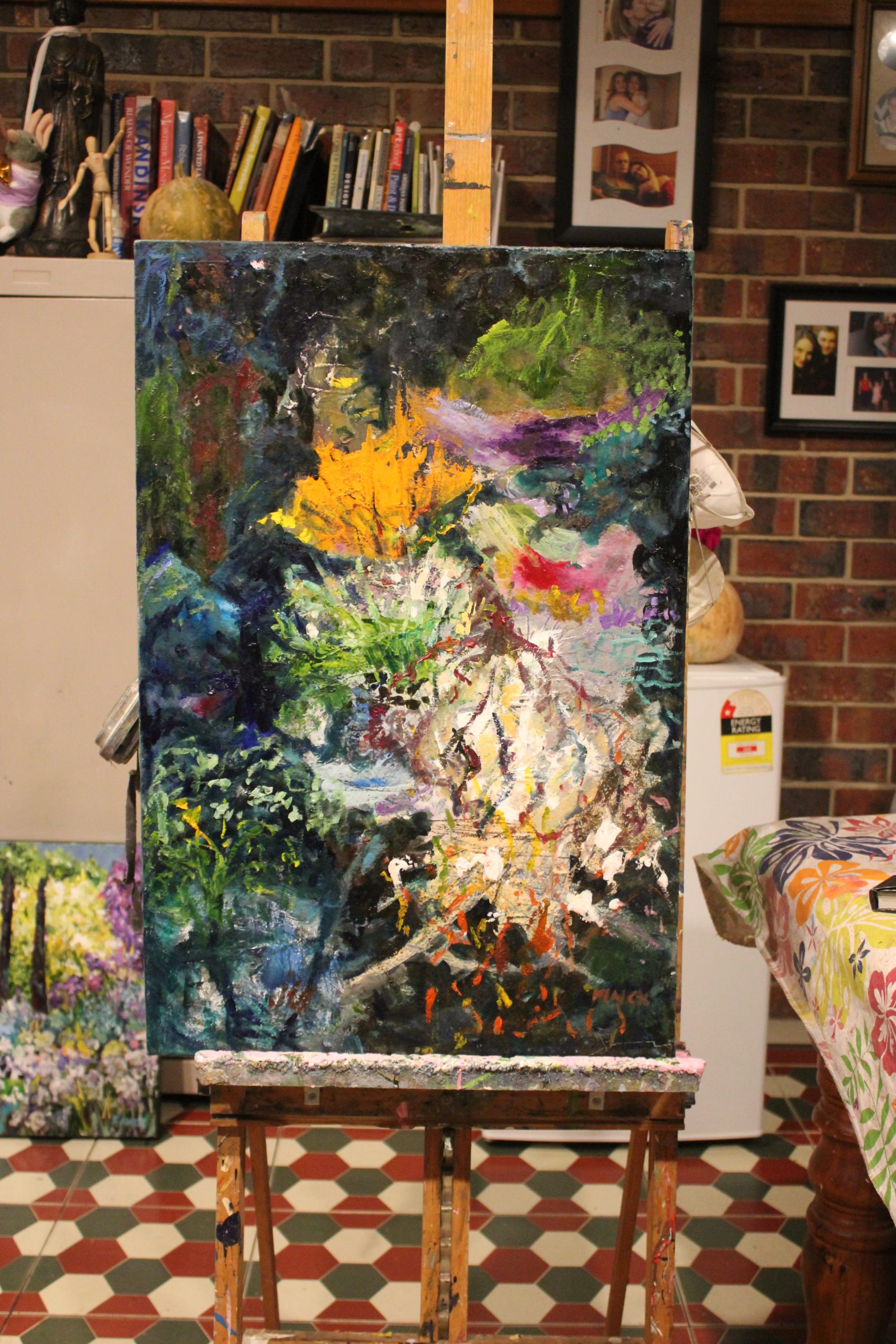 Water Lilies At Dusk Studio View