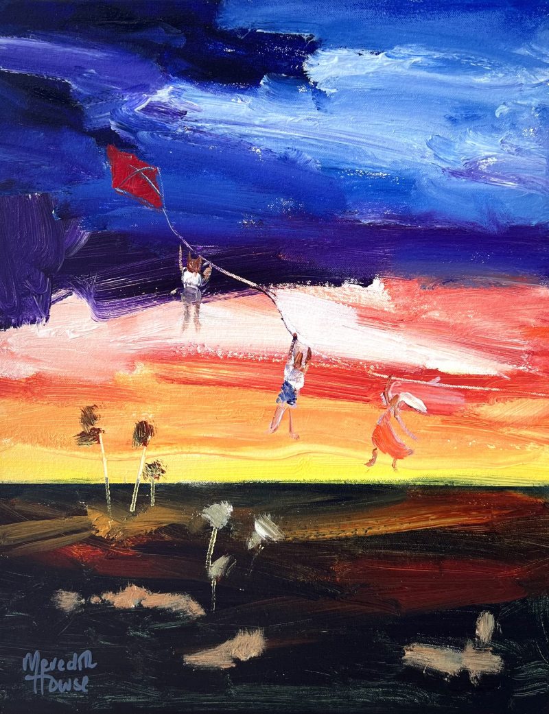 Kite Flying Kids Over the Outback